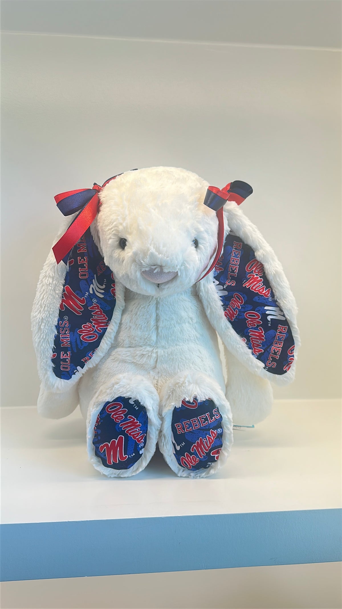 University of Mississippi (Ole Miss) Custom College Jellycat Bashful Bunny