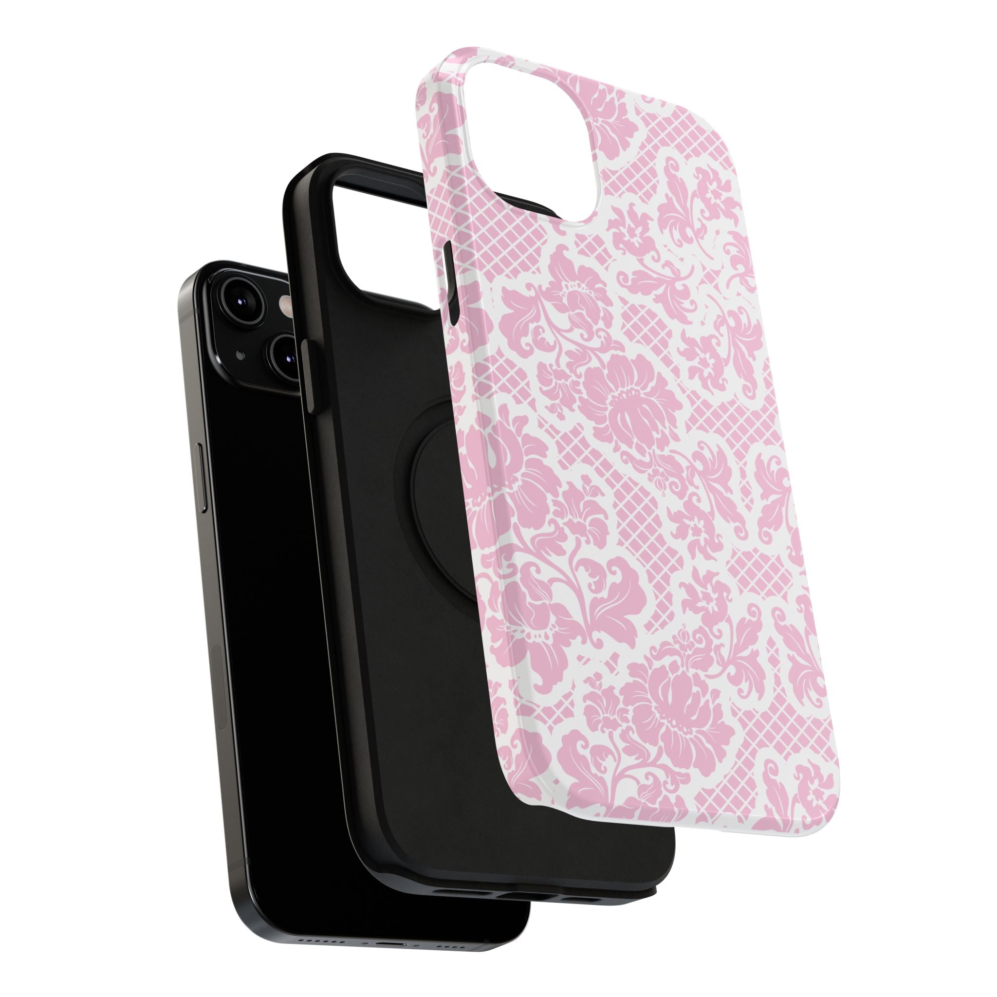 Customizable: Pink Lace Inspired Elegantly Chic Impact-Resistant Case