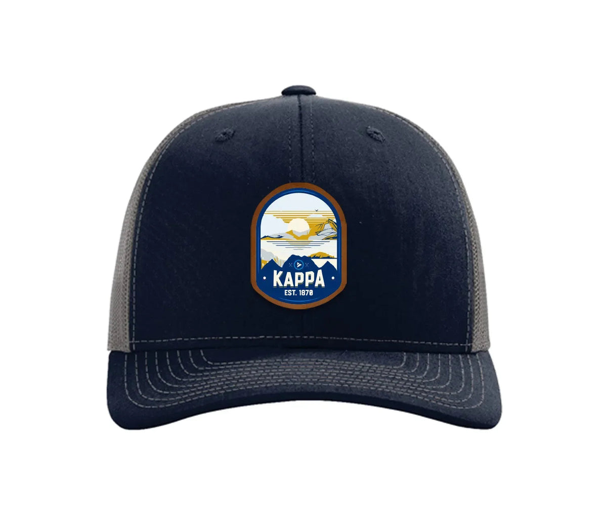 Kappa Kappa Gamma Richardson 112 UV Print Leatherette Patch Trucker Hat - Ventura