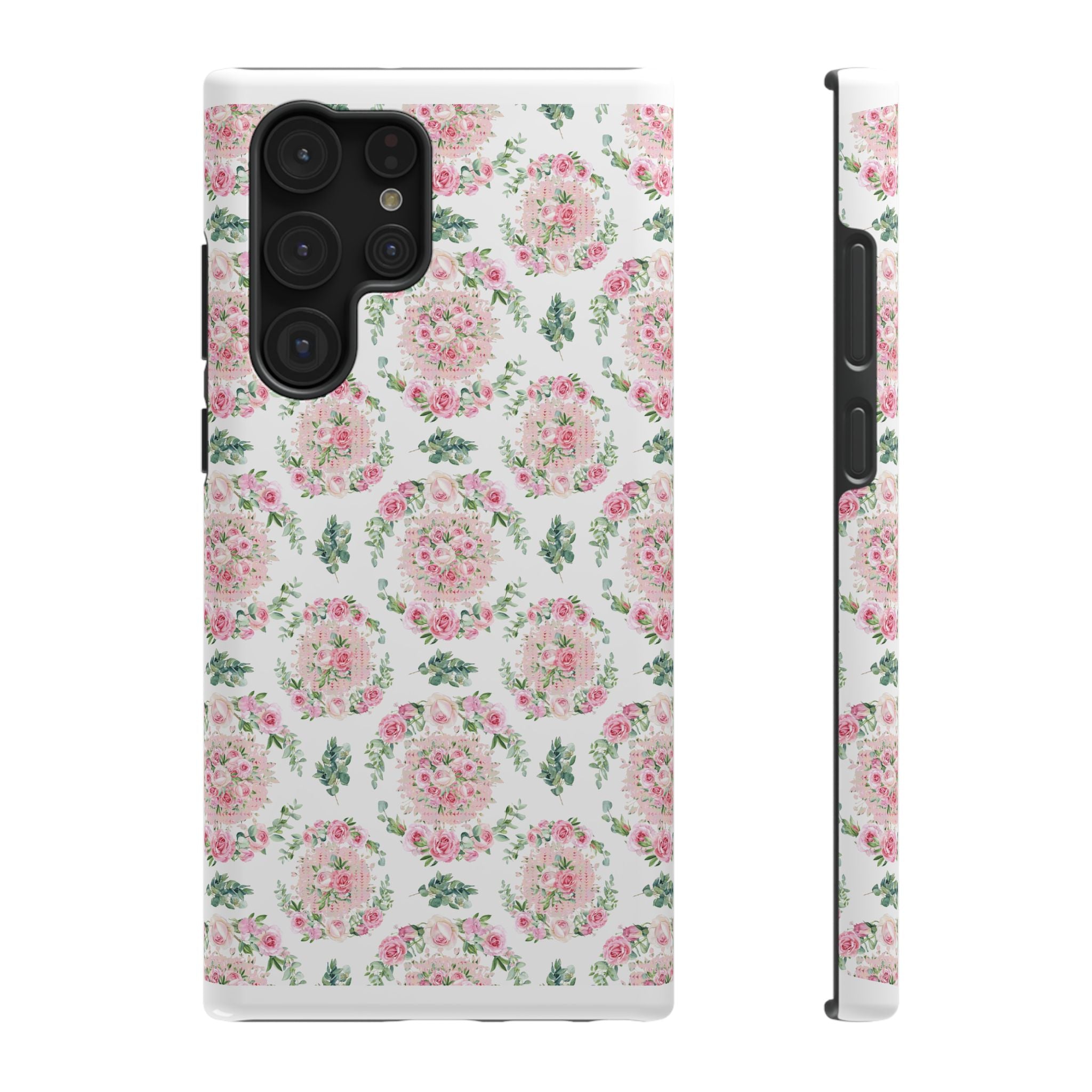 Customizable: Floral Impact-Resistant Phone Case
