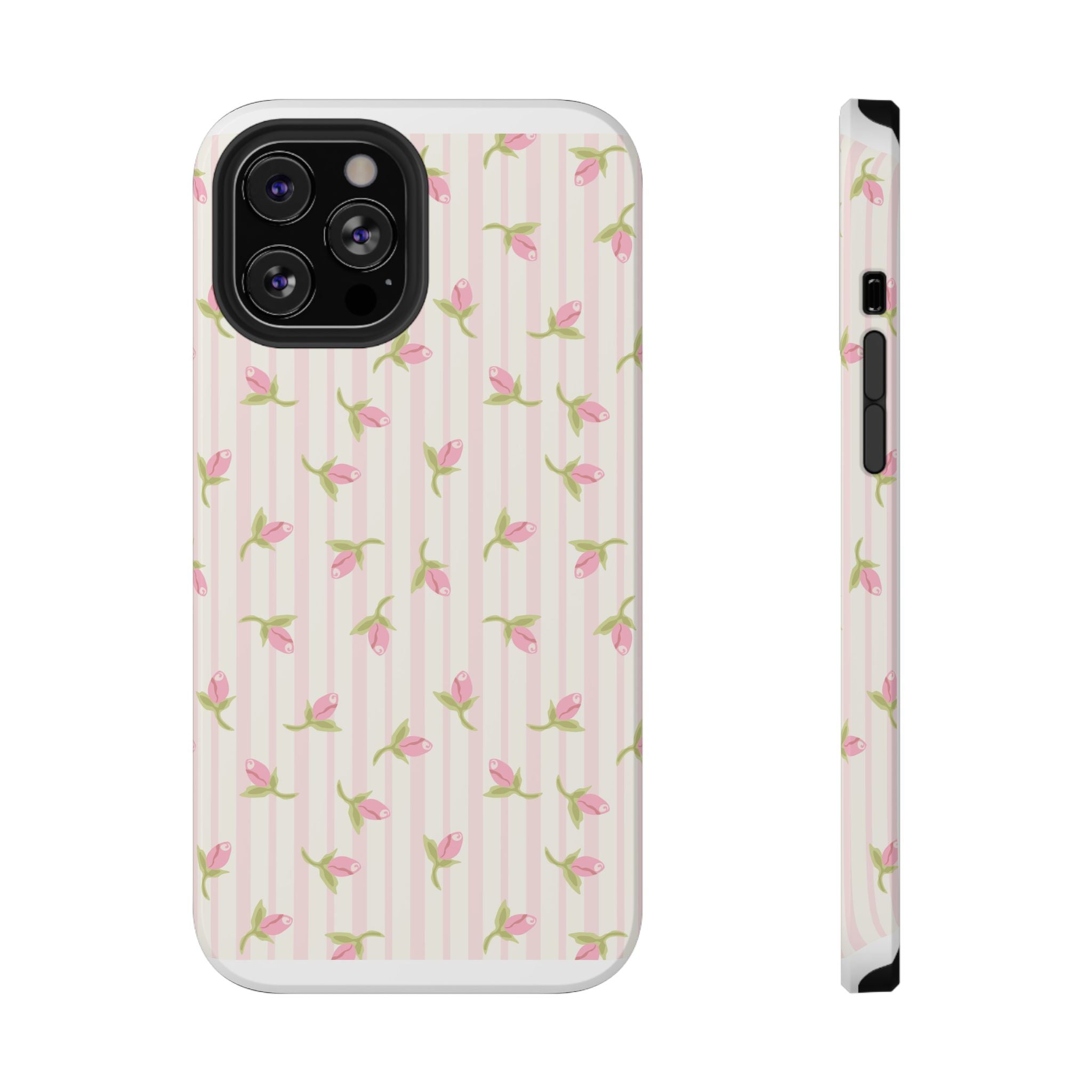 Customizable: Floral Impact-Resistant Phone Case
