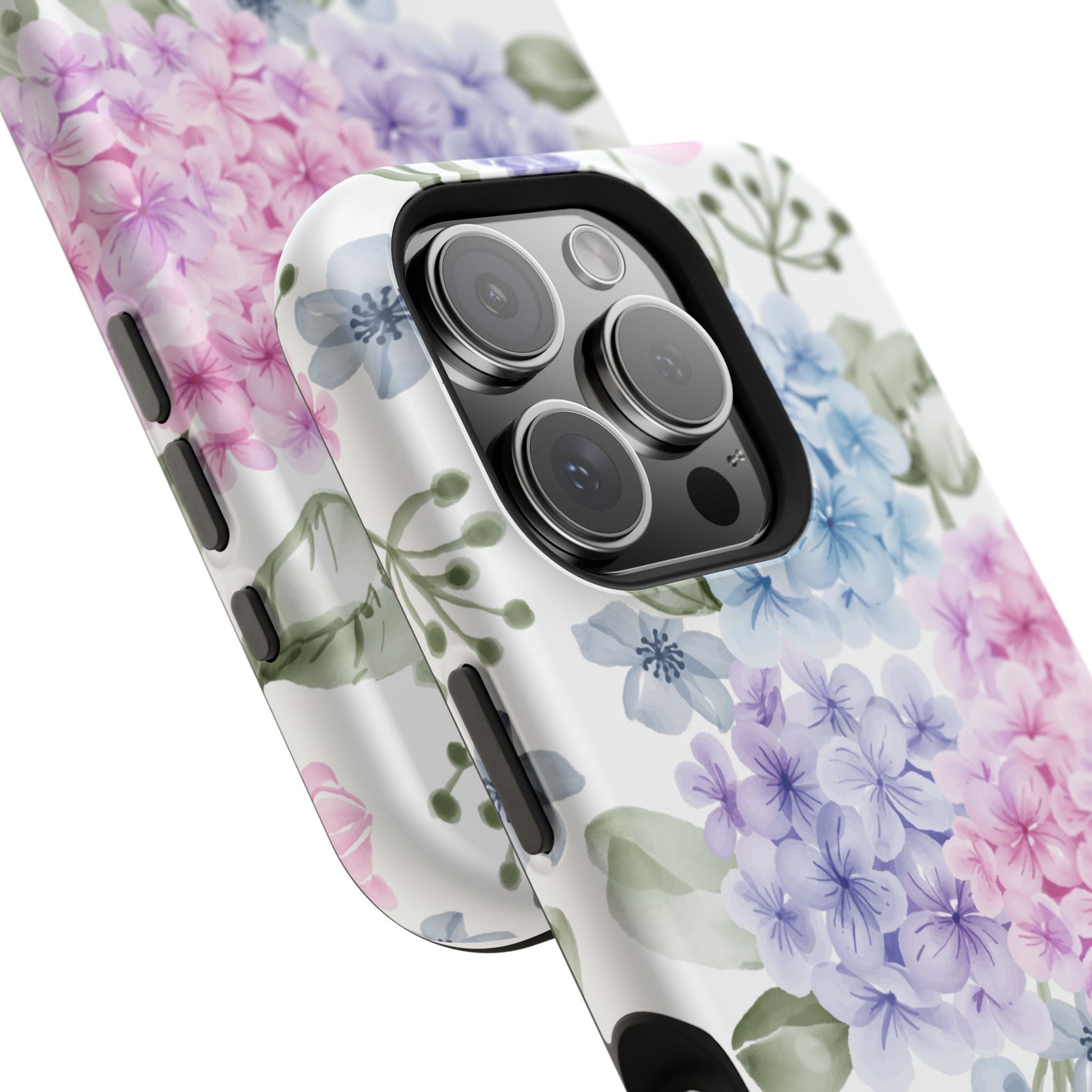Customizable: Floral Hydrangea Impact-Resistant Phone Case