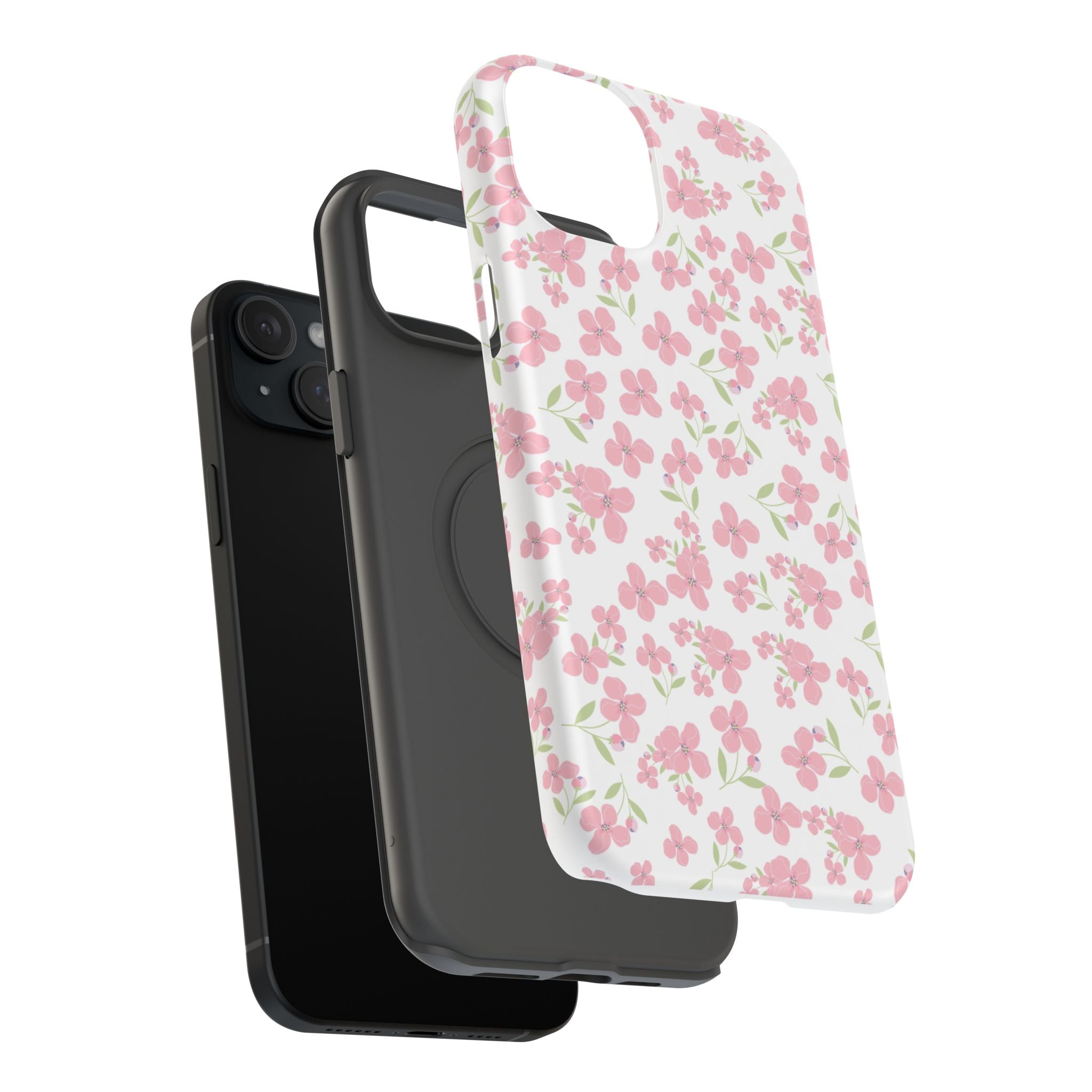 Customizable: Floral Impact-Resistant Phone Case