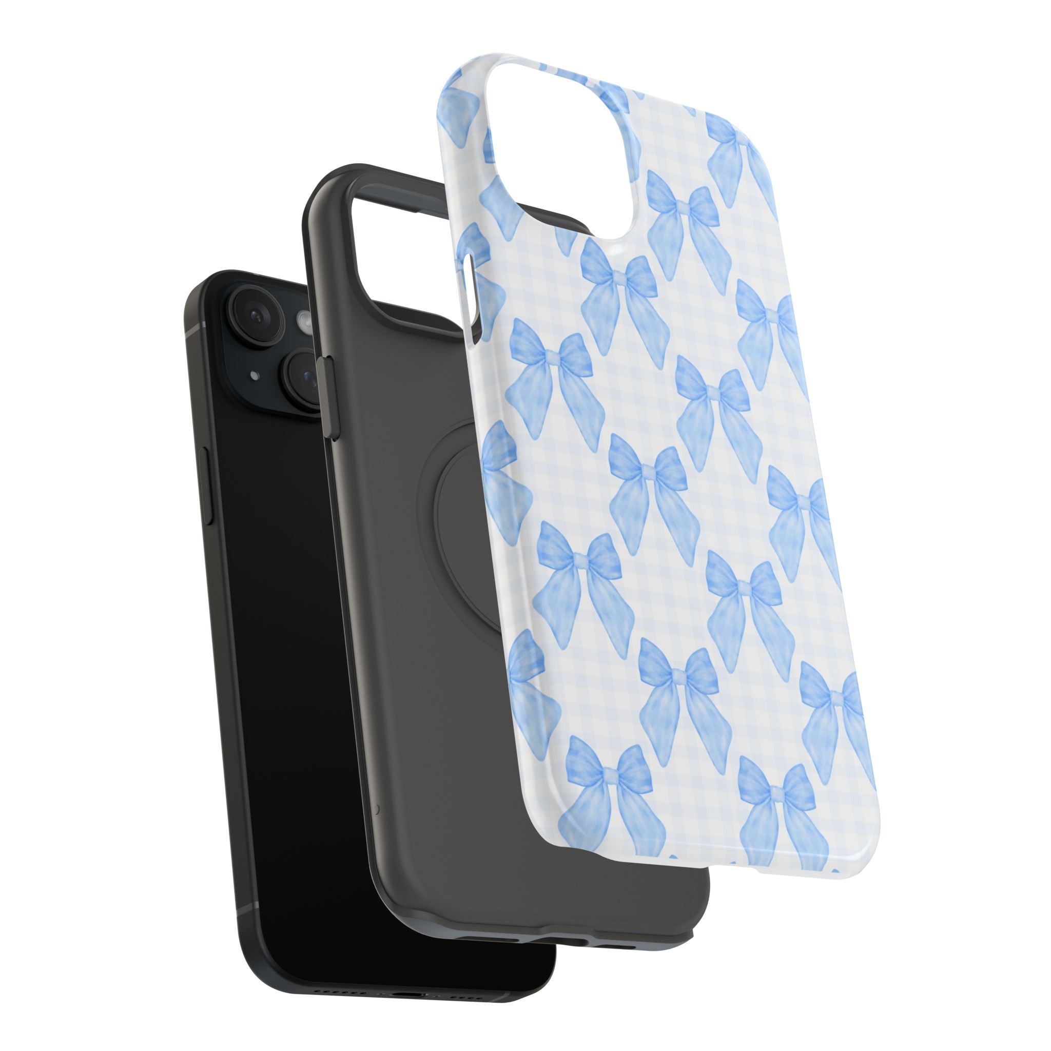 Customizable: Charming Bow Pattern Phone Case