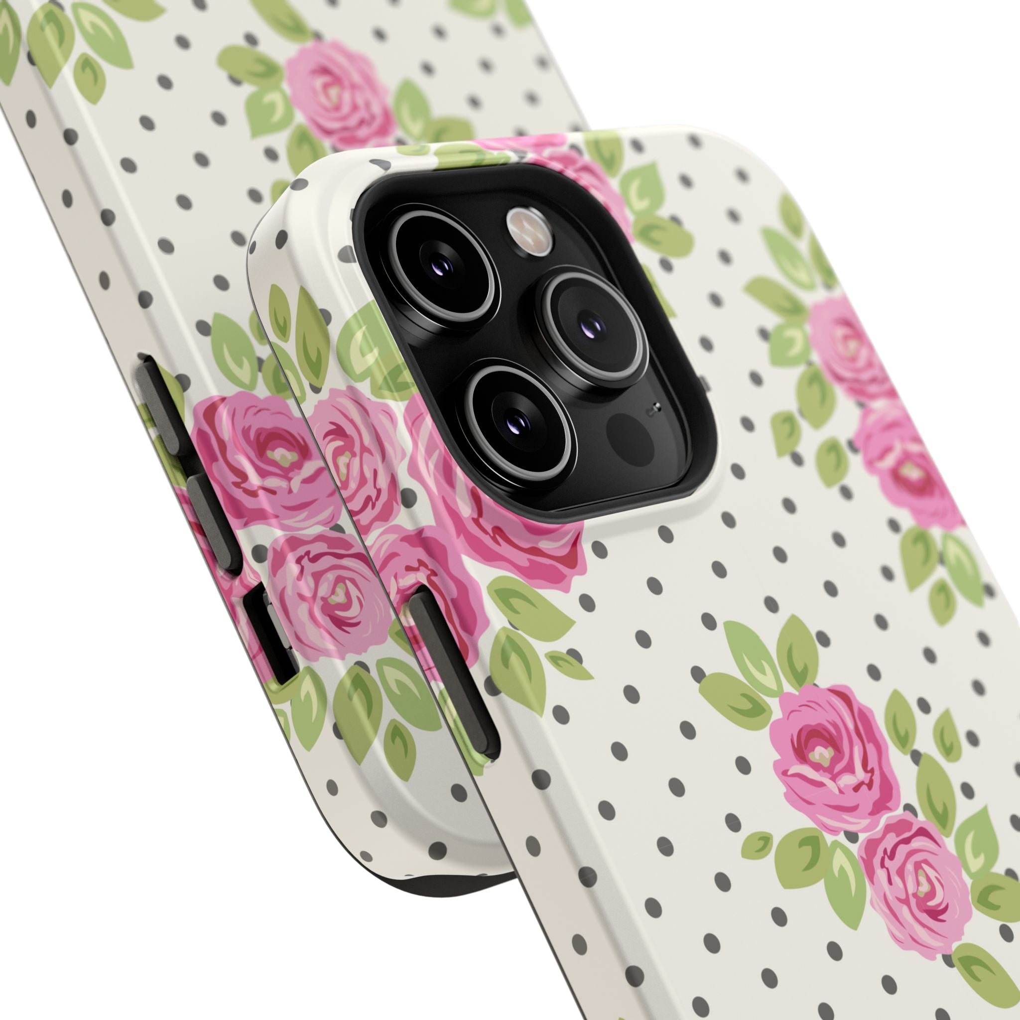 Customizable: Floral Polka Dot Phone Case
