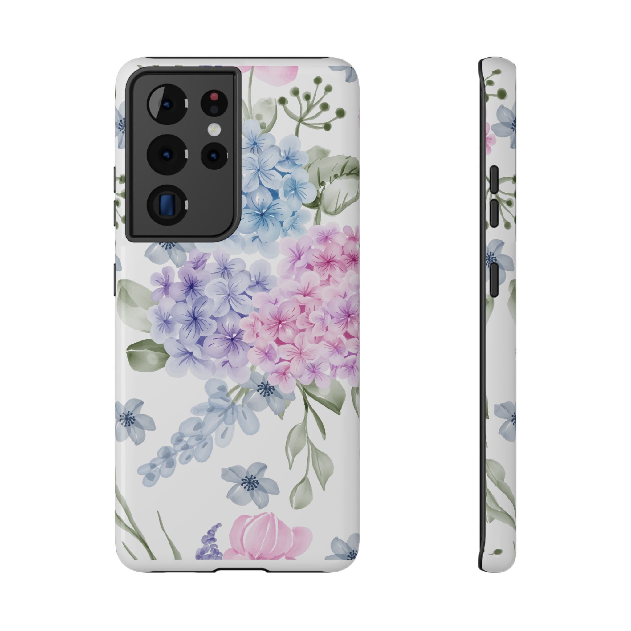 Customizable: Floral Hydrangea Impact-Resistant Phone Case