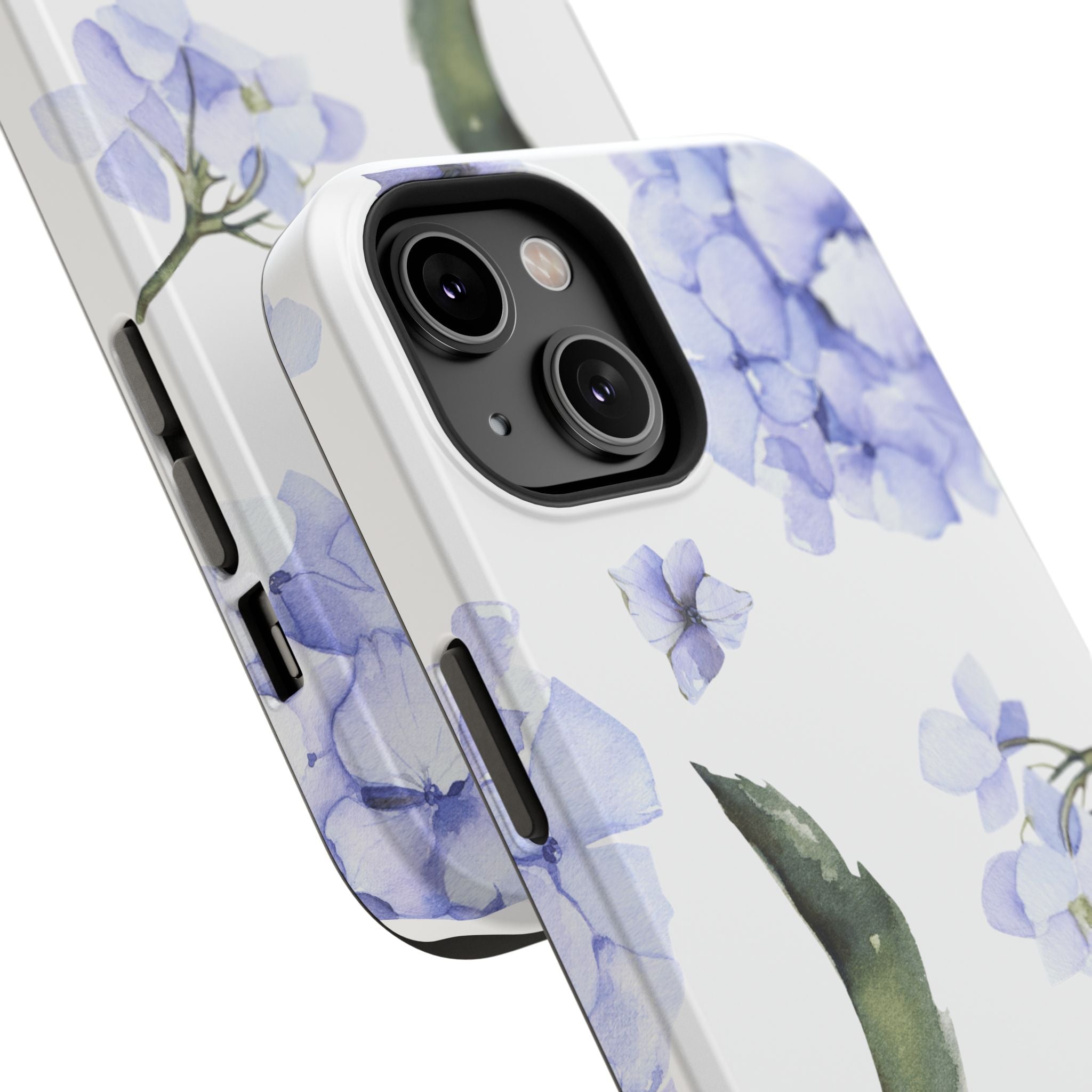 Customizable: Floral Purple Hydrangea Impact-Resistant Phone Case