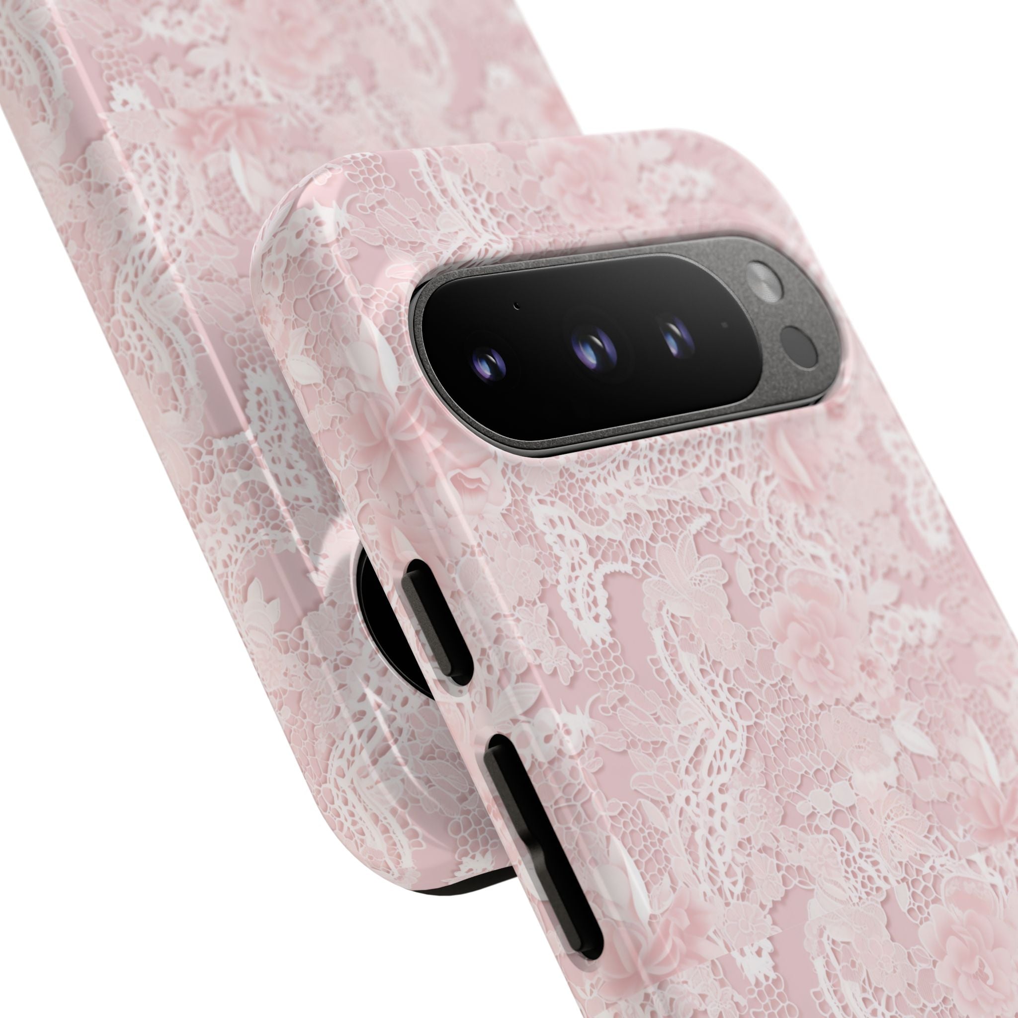 Customizable: Pink Floral Phone Case, Stylish Tough Cases, Unique Gift for Her, Cute Phone Accessories, Floral Tech Cover