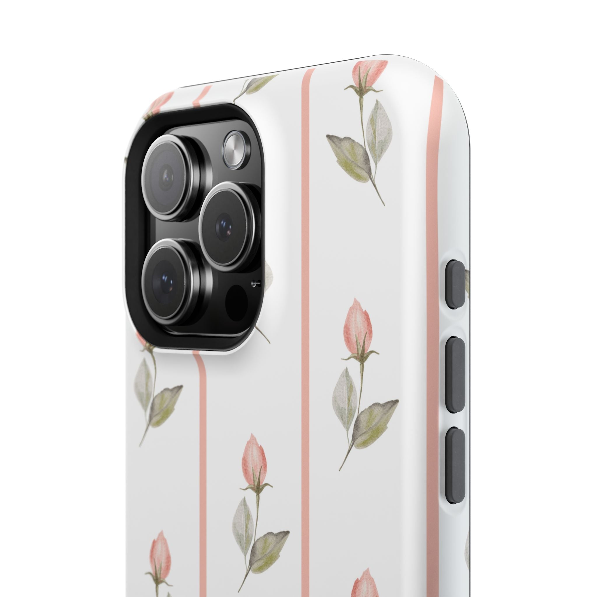 Customizable: Floral Impact-Resistant Phone Case, Chic Phone Cover