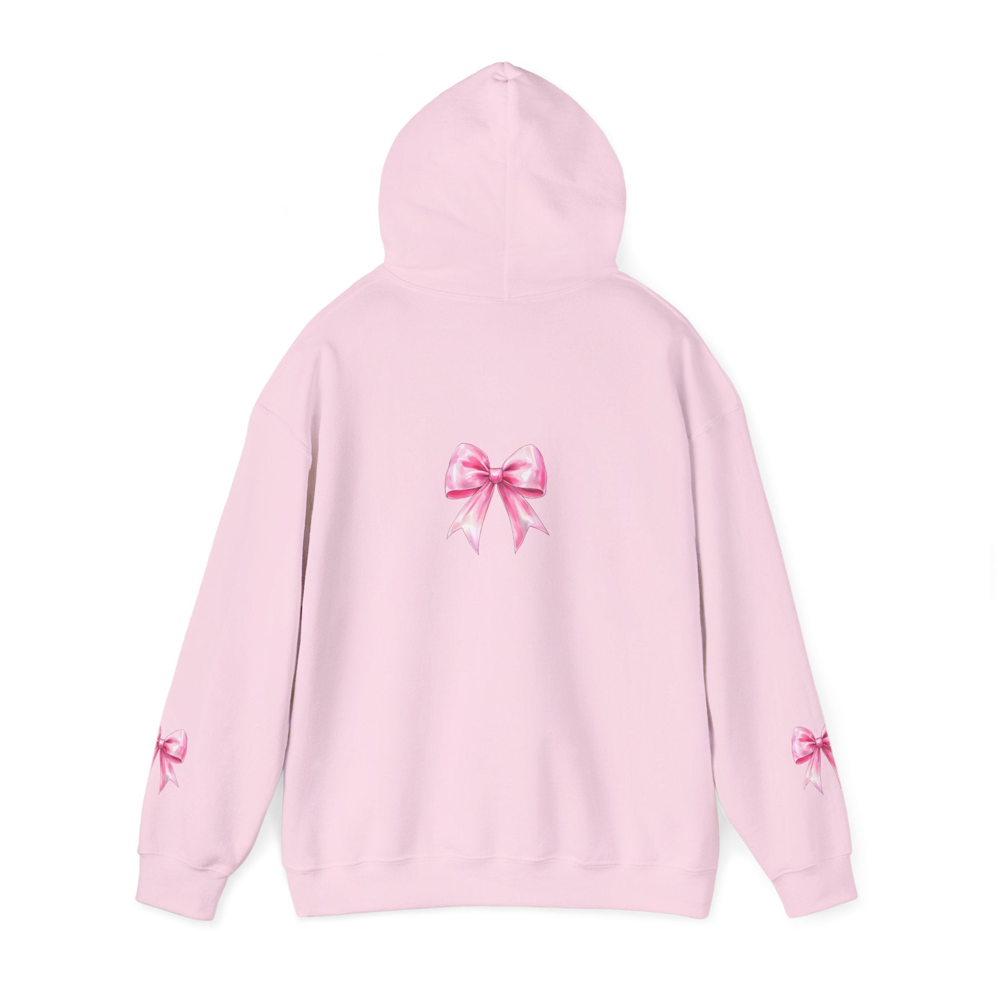 Cheerful Bow Hoodie - Perfect for Cheerleaders, Team Spirit, Dance, Everyday Wear, Gift for Coaches, Cheer Events
