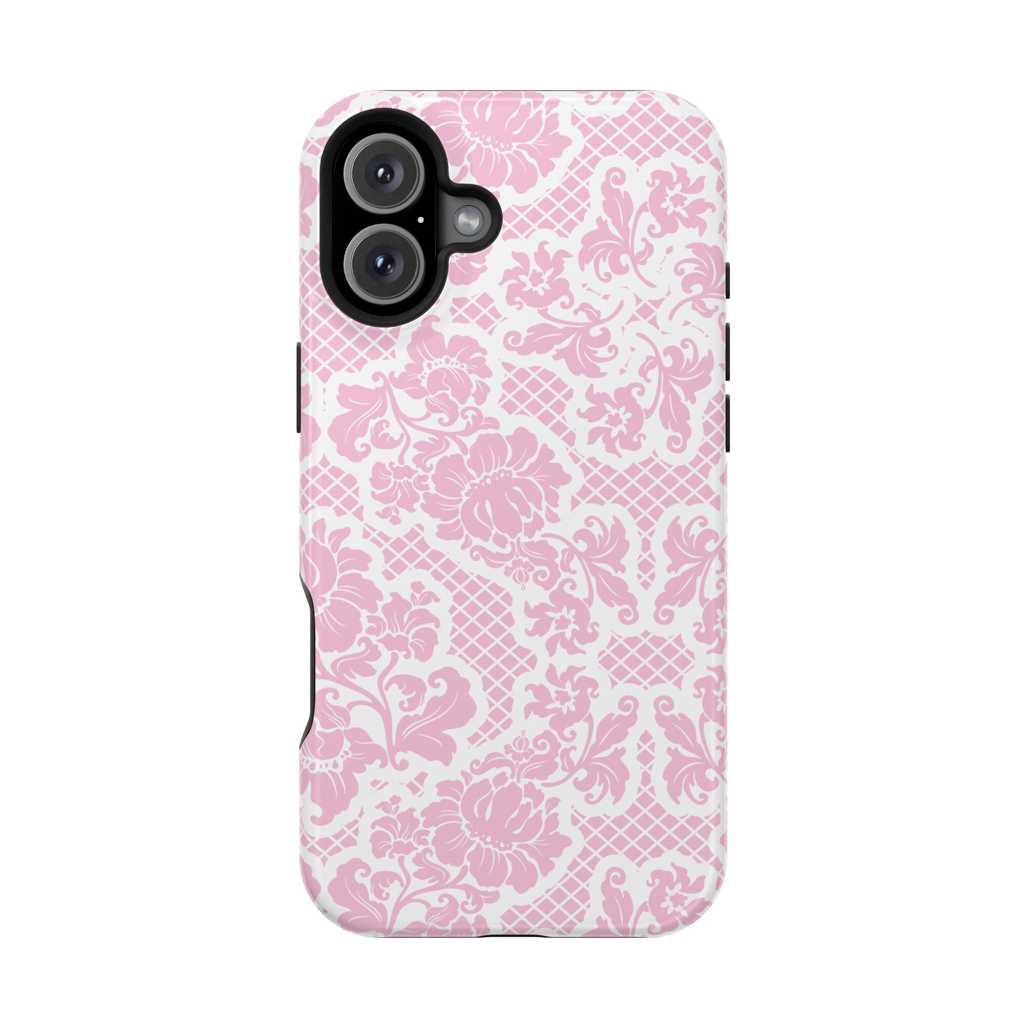 Customizable: Pink Lace Inspired Elegantly Chic Impact-Resistant Case