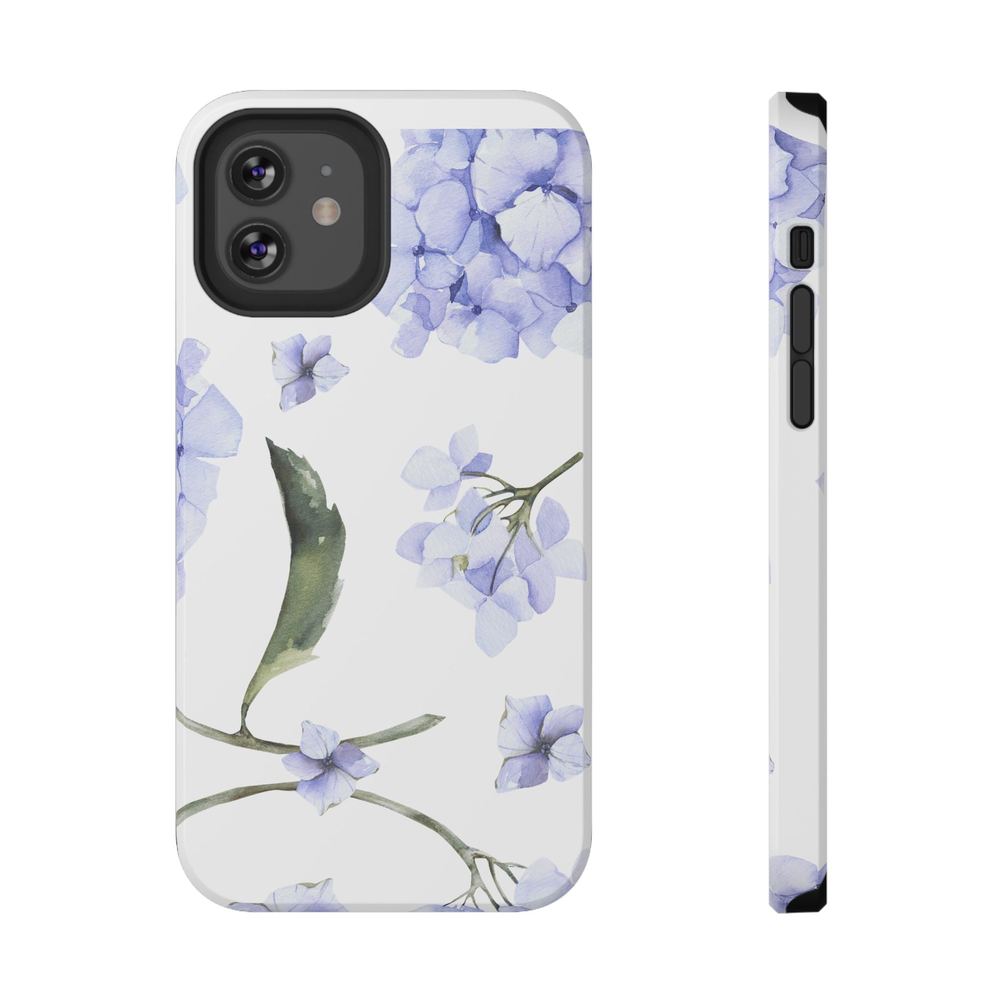 Customizable: Floral Purple Hydrangea Impact-Resistant Phone Case