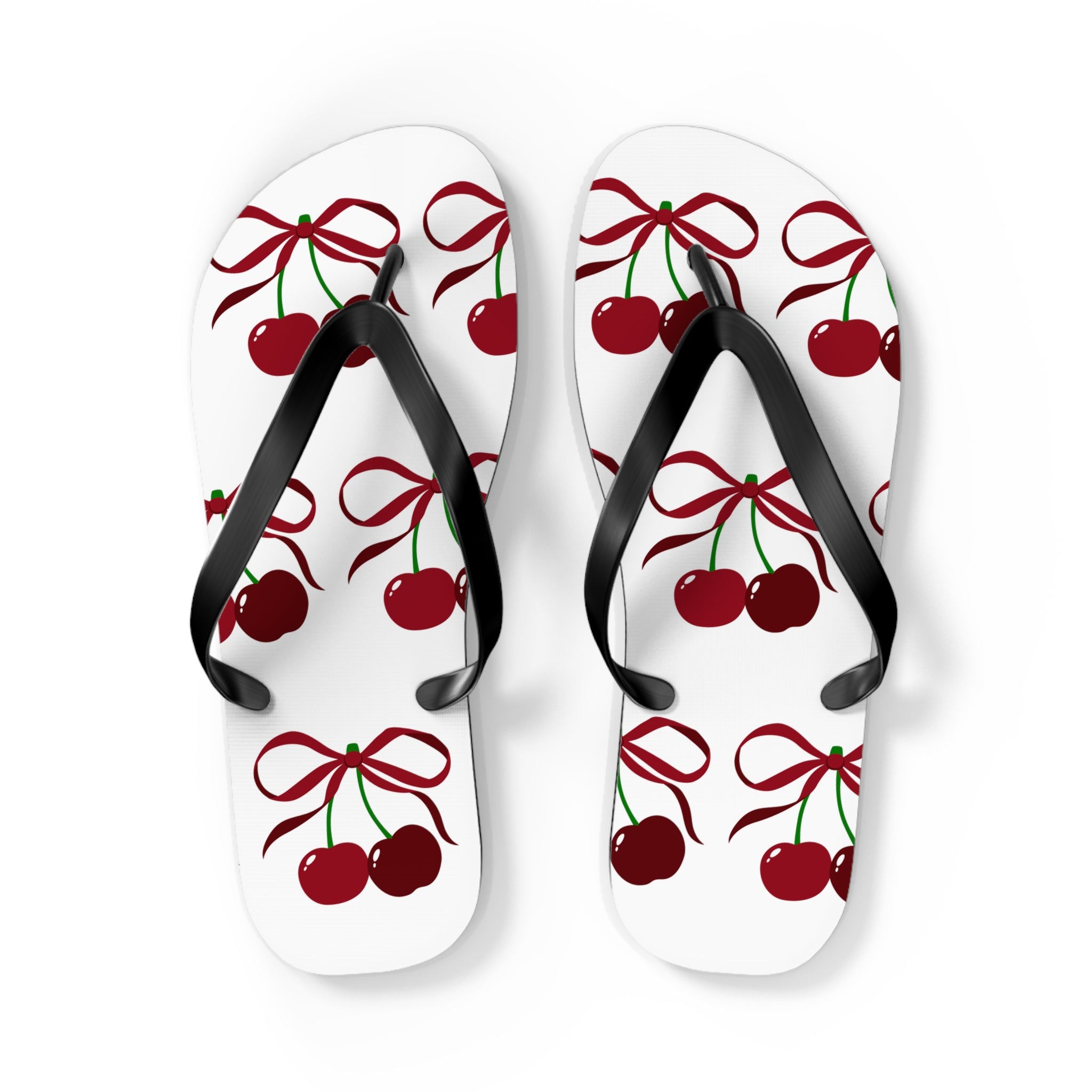 Customizable: Cherry Blossom Flip Flops, Tropical Beach Sandals, Summer Footwear, Perfect for Vacation, Gift for Her, Cute Pool Slides