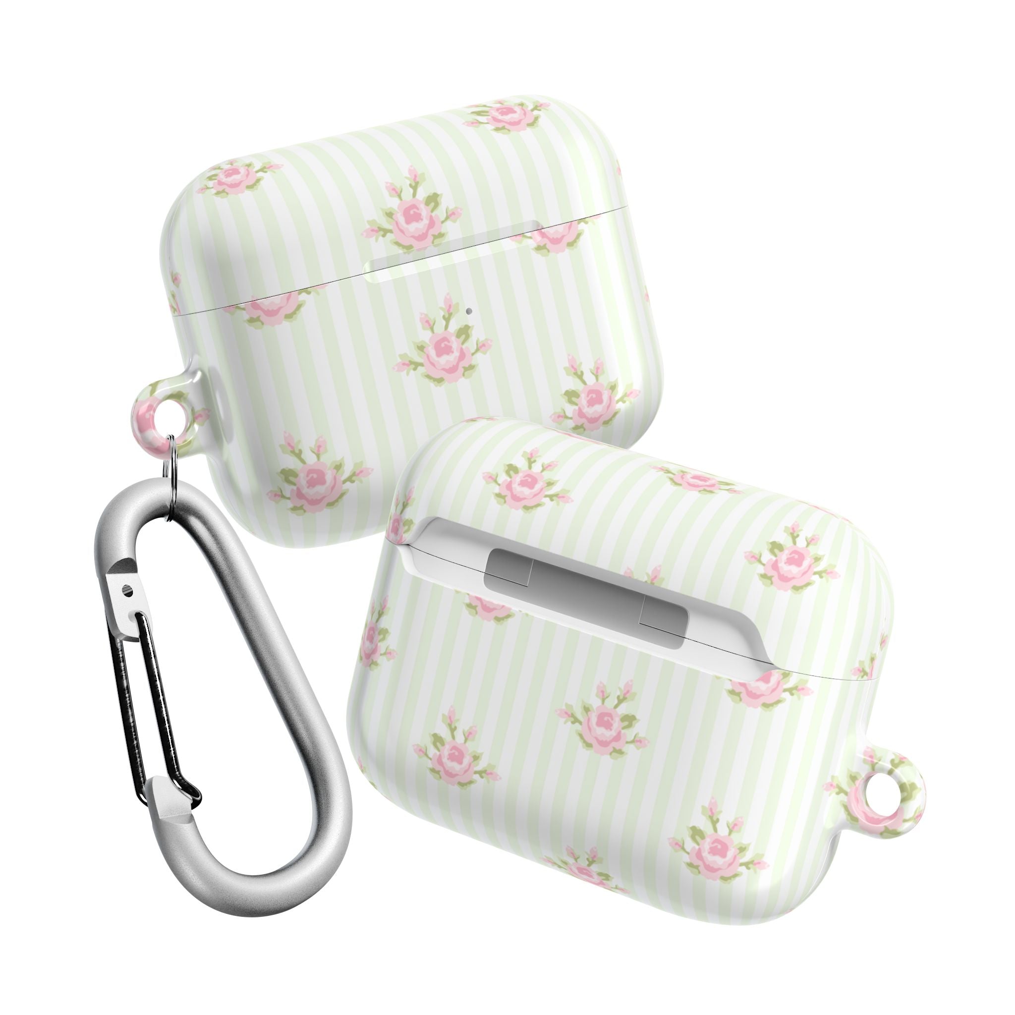 Floral AirPod Cases | Cute Tech Accessory, Gift for Her, Floral Pattern, Spring Vibes, Rose Design, Trendy Earbud Case