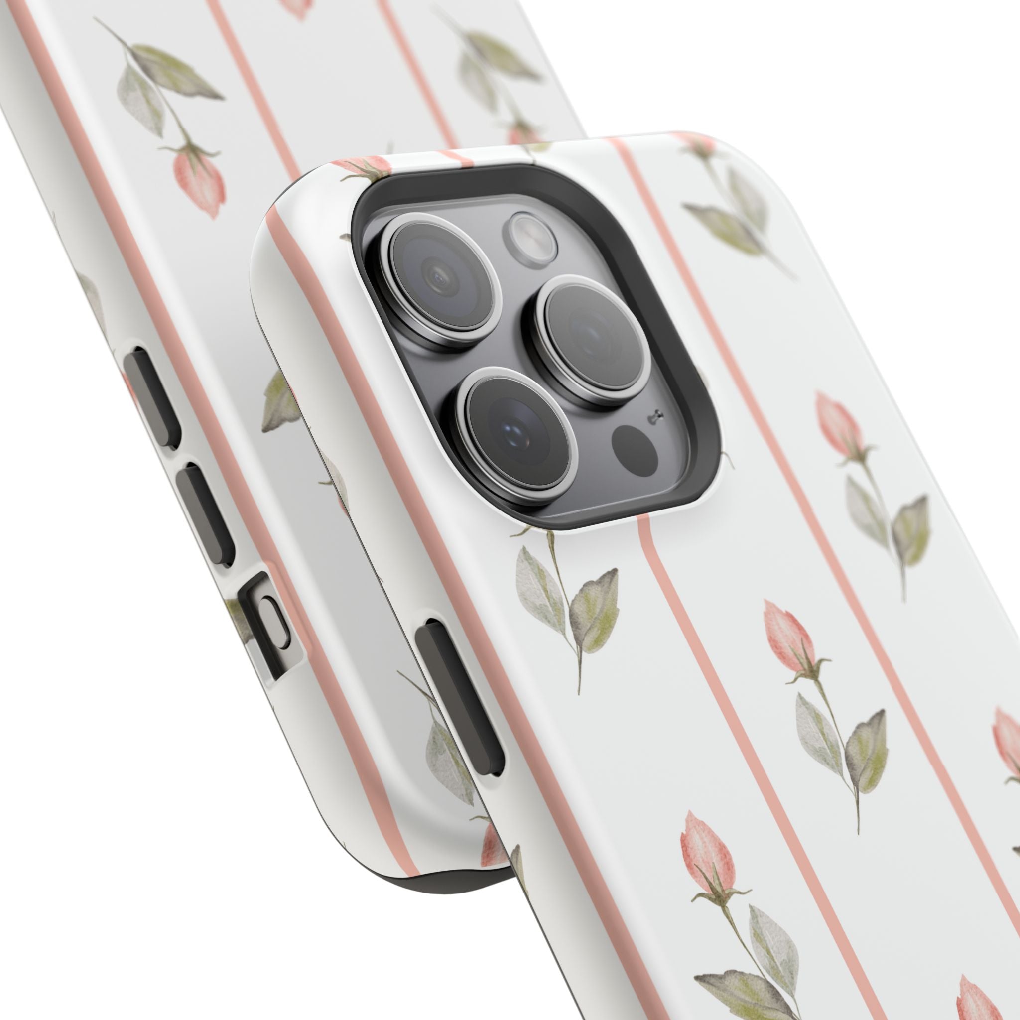 Customizable: Floral Impact-Resistant Phone Case, Chic Phone Cover