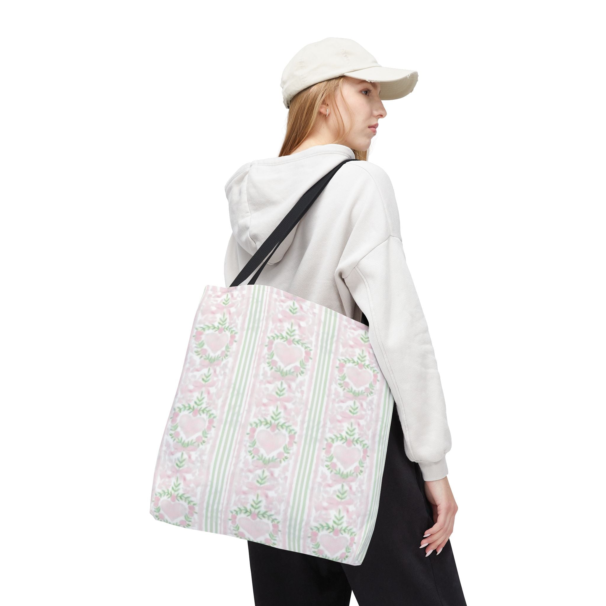 Romantic Floral Tote Bag,  Perfect for Shopping, Gifts, School, and Wedding