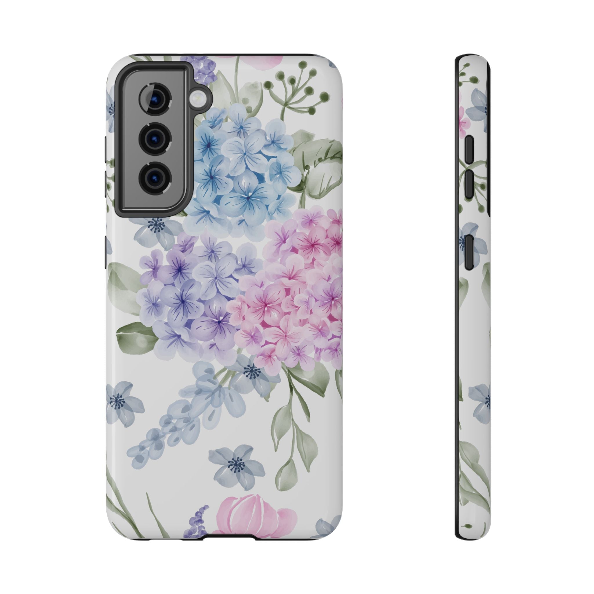 Customizable: Floral Hydrangea Impact-Resistant Phone Case