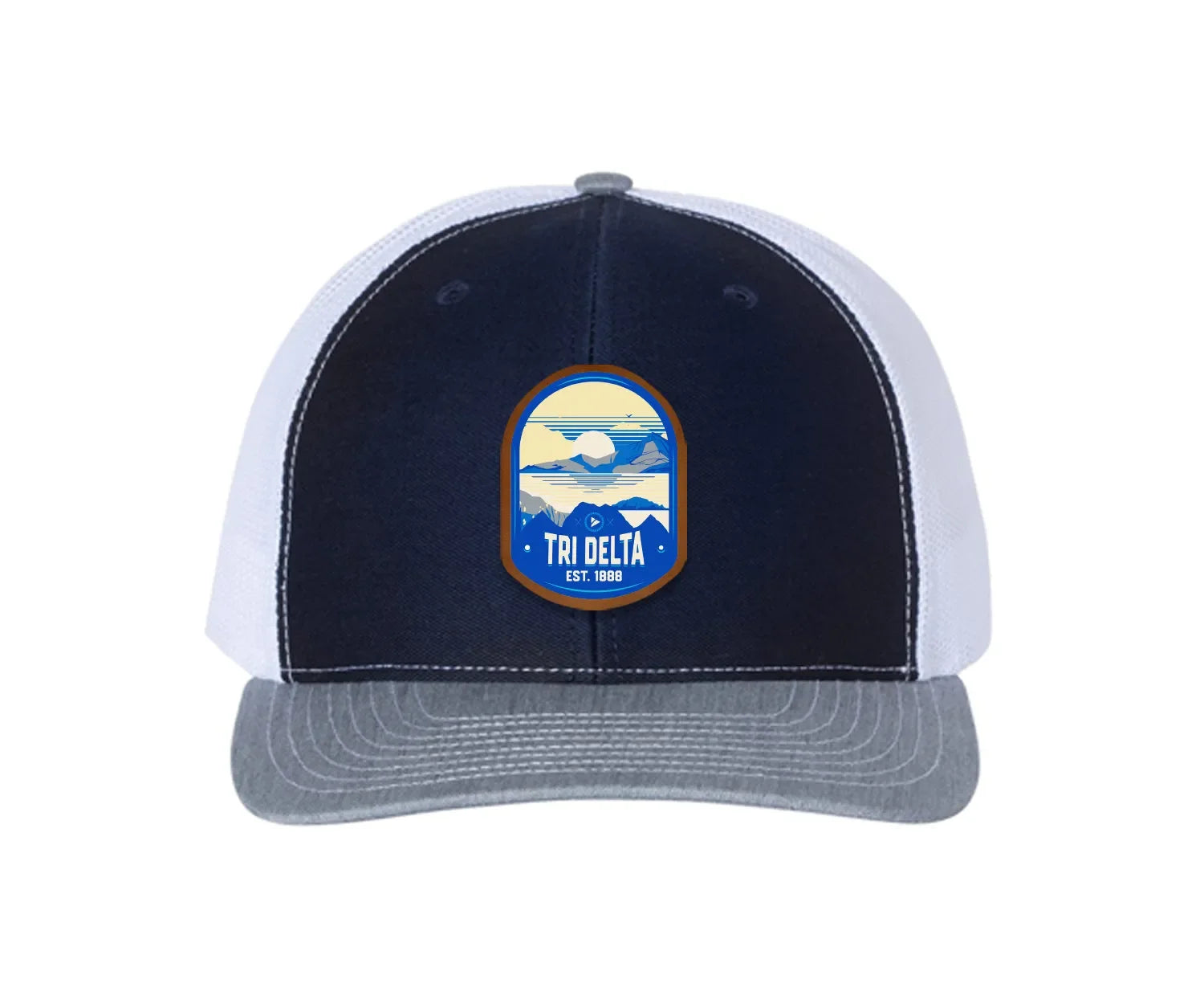 Tri Delta Richardson 112 UV Print Leatherette Patch Trucker Hat - Ventura