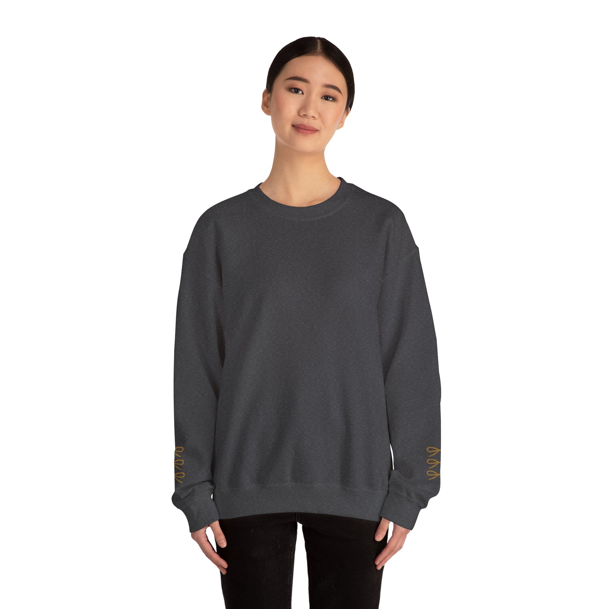 Customizable Gold Football & Bows Sweatshirt