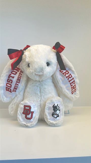 Boston University Custom College Jellycat Bashful Bunny
