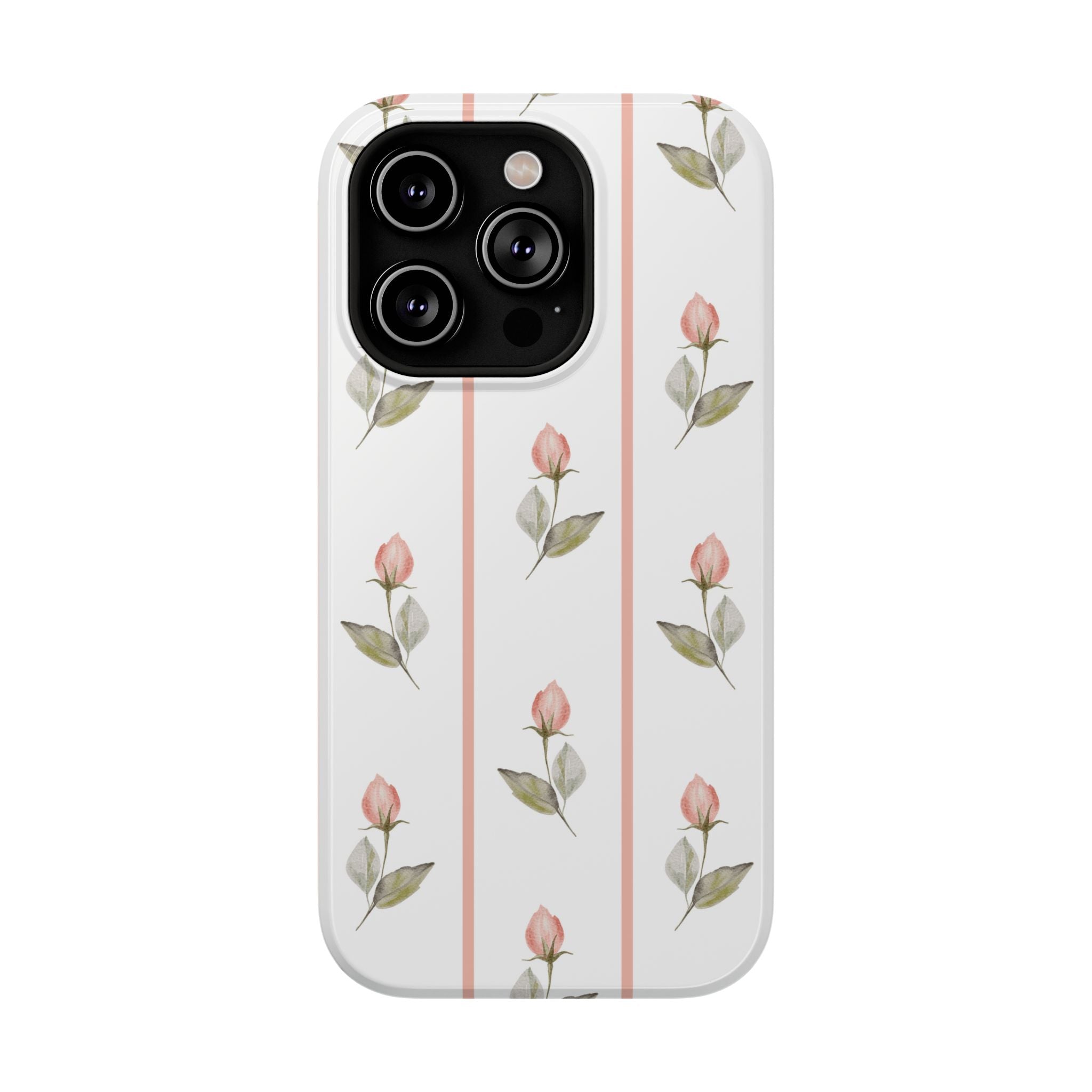 Customizable: Floral Impact-Resistant Phone Case, Chic Phone Cover