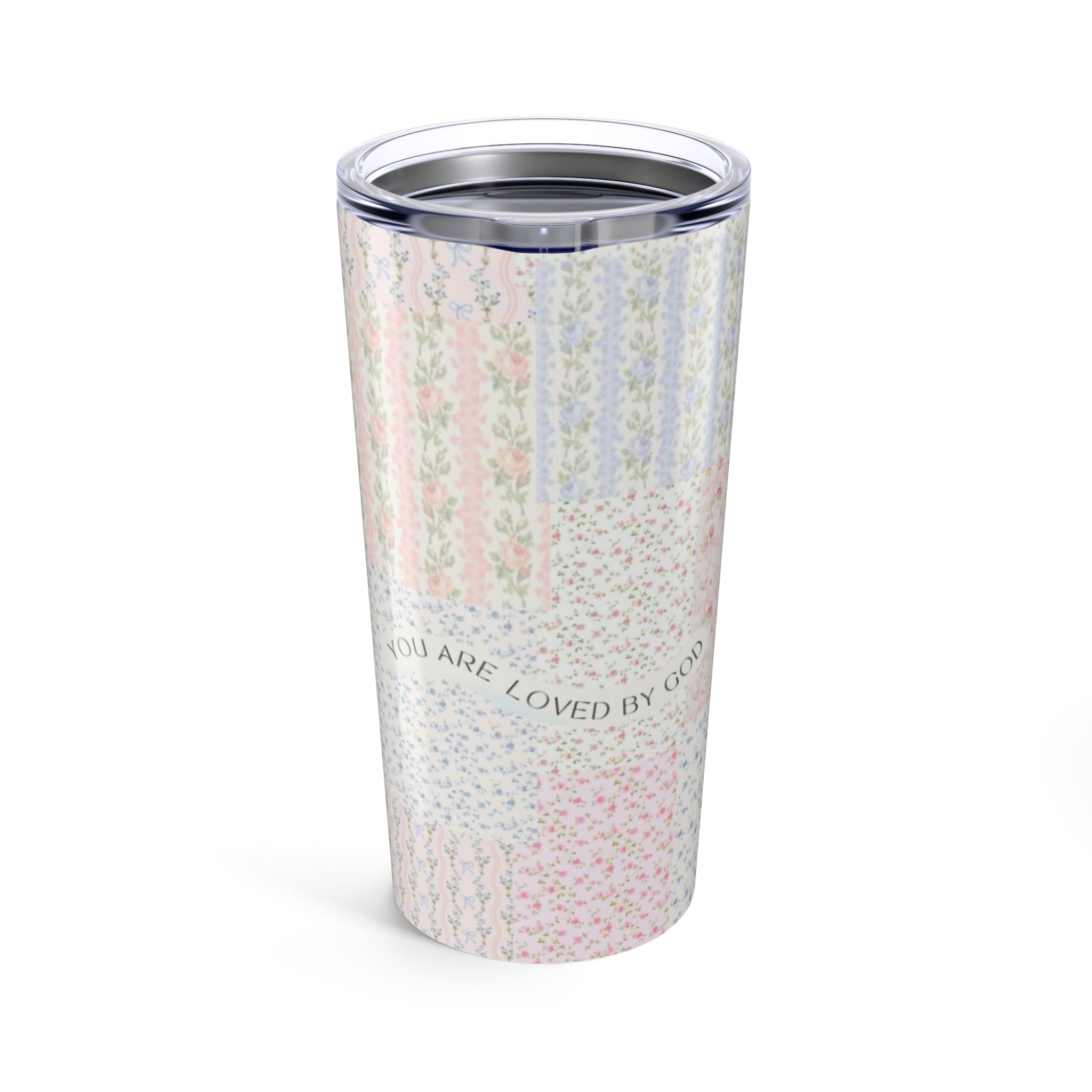 Floral Insulated Tumbler, You Are Loved by God, Inspirational Travel Mug, Motivation Gift, Perfect for Everyday Use