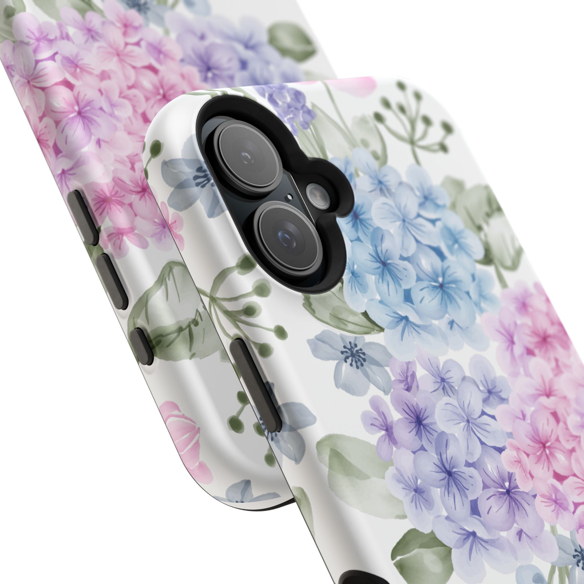 Customizable: Floral Hydrangea Impact-Resistant Phone Case