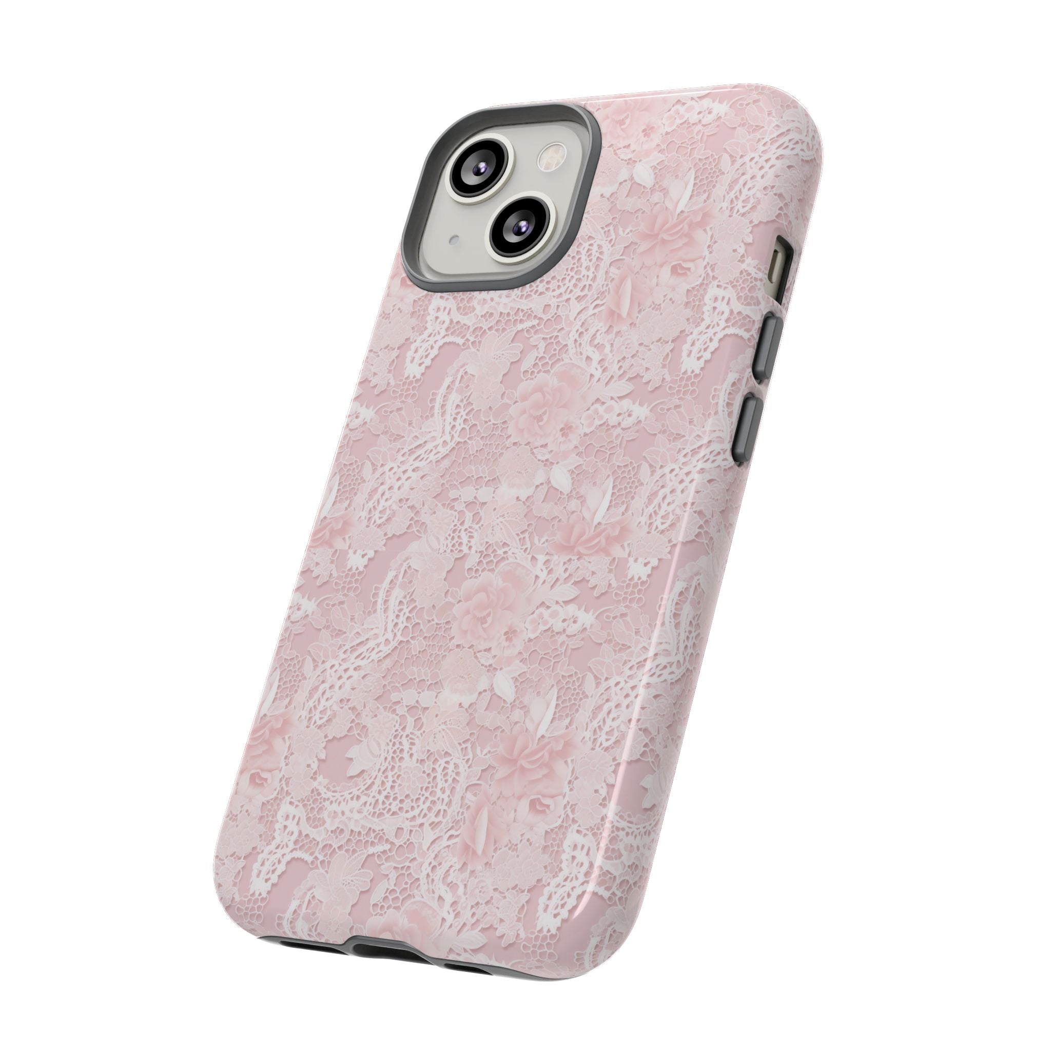 Customizable: Pink Floral Phone Case, Stylish Tough Cases, Unique Gift for Her, Cute Phone Accessories, Floral Tech Cover