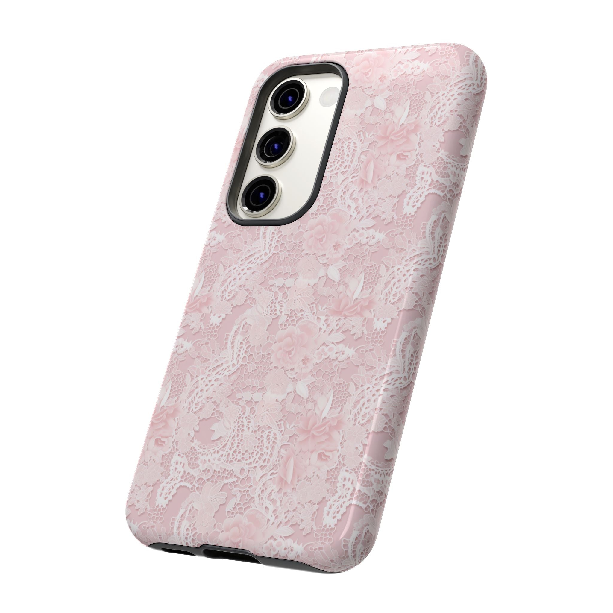 Customizable: Pink Floral Phone Case, Stylish Tough Cases, Unique Gift for Her, Cute Phone Accessories, Floral Tech Cover