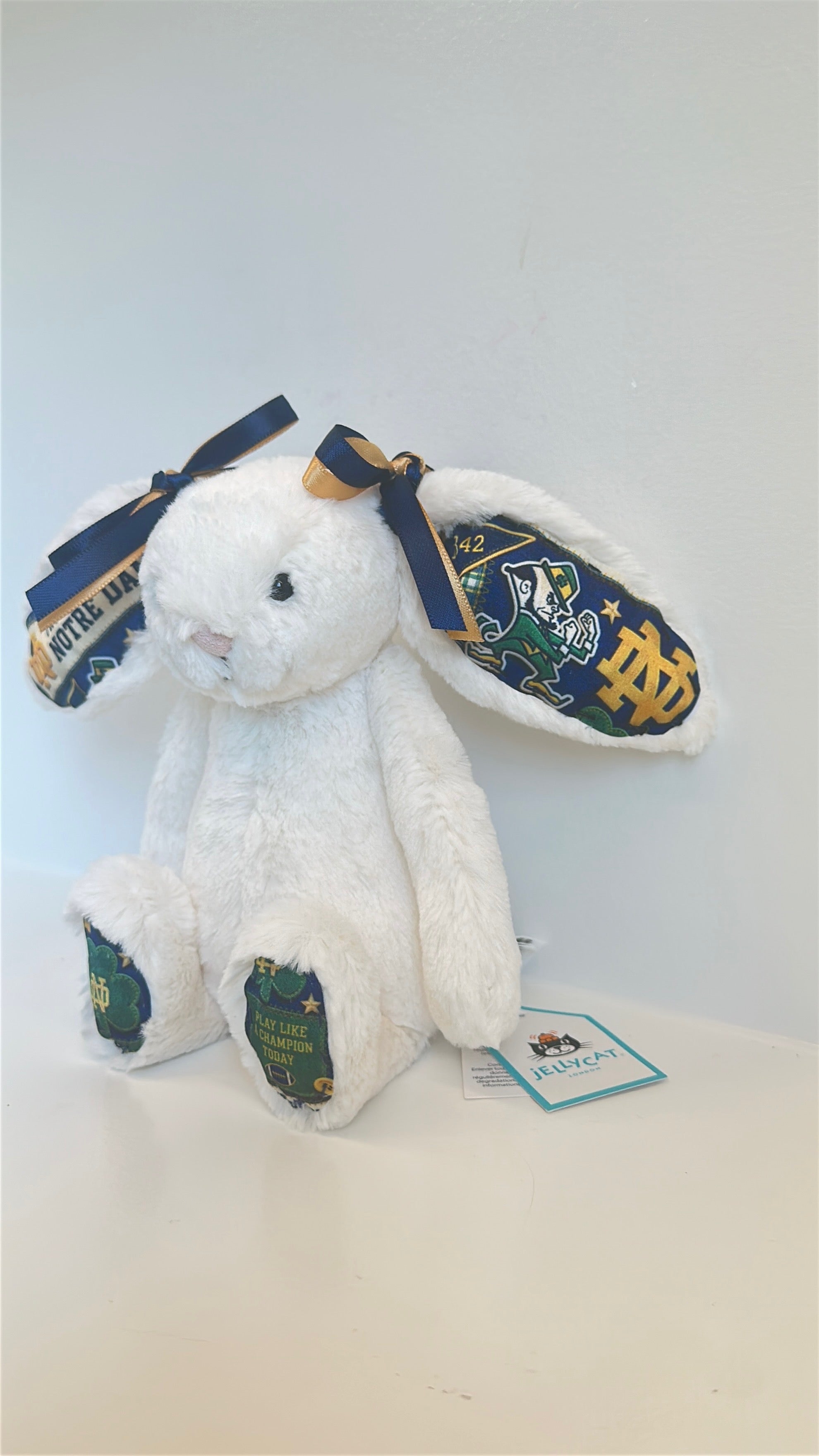 University of Notre Dame Custom College Jellycat Bashful Bunny