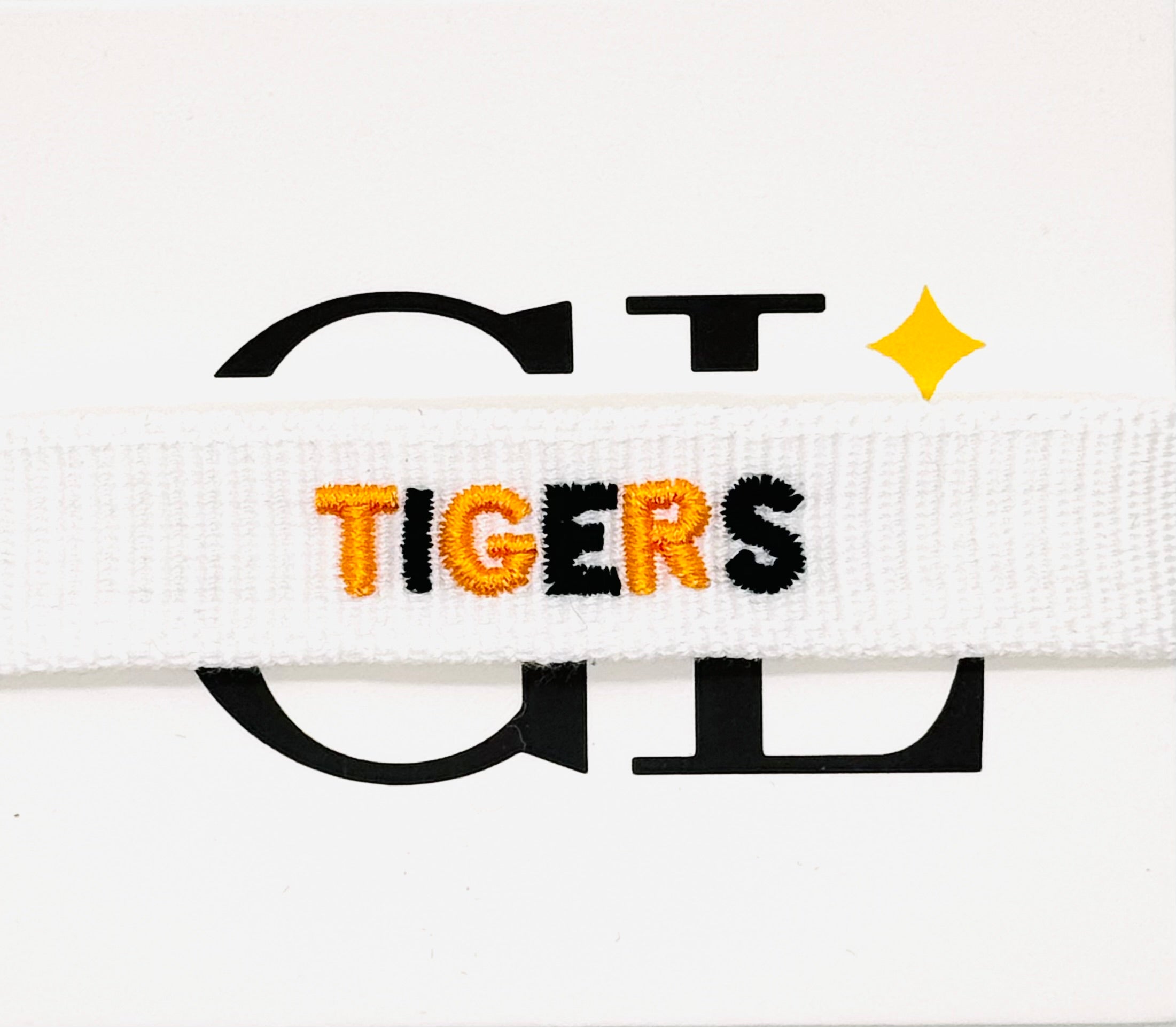Navy And Orange Tigers Team Tassel Bracelet