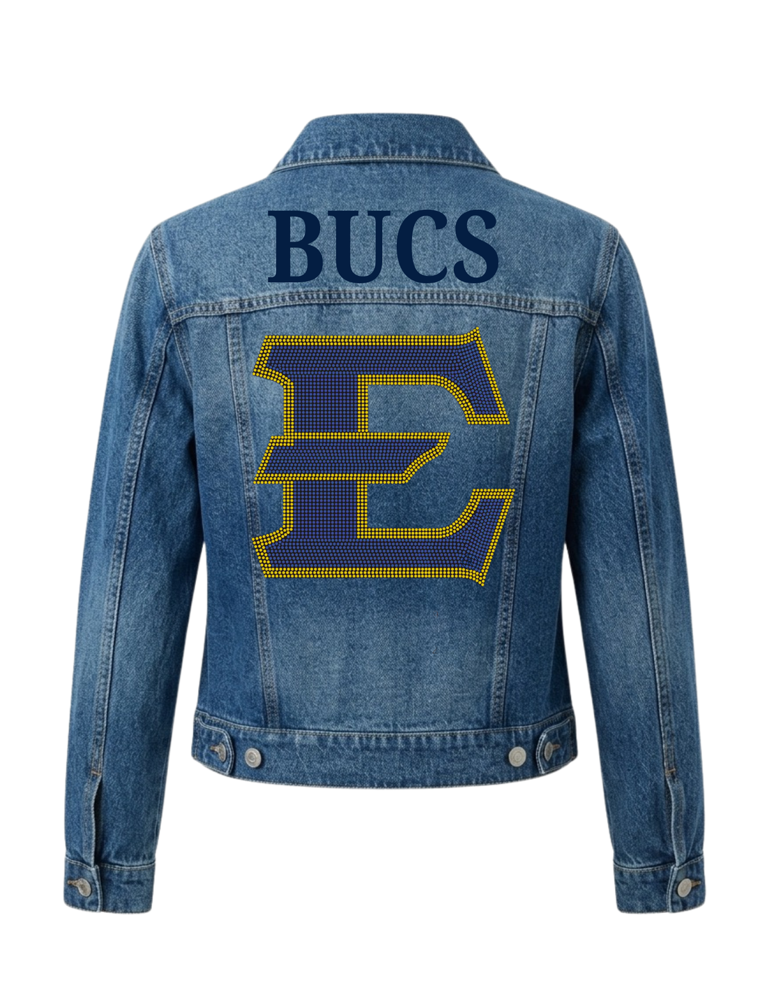 East Tennessee State Bucs E Blue Denim Jacket