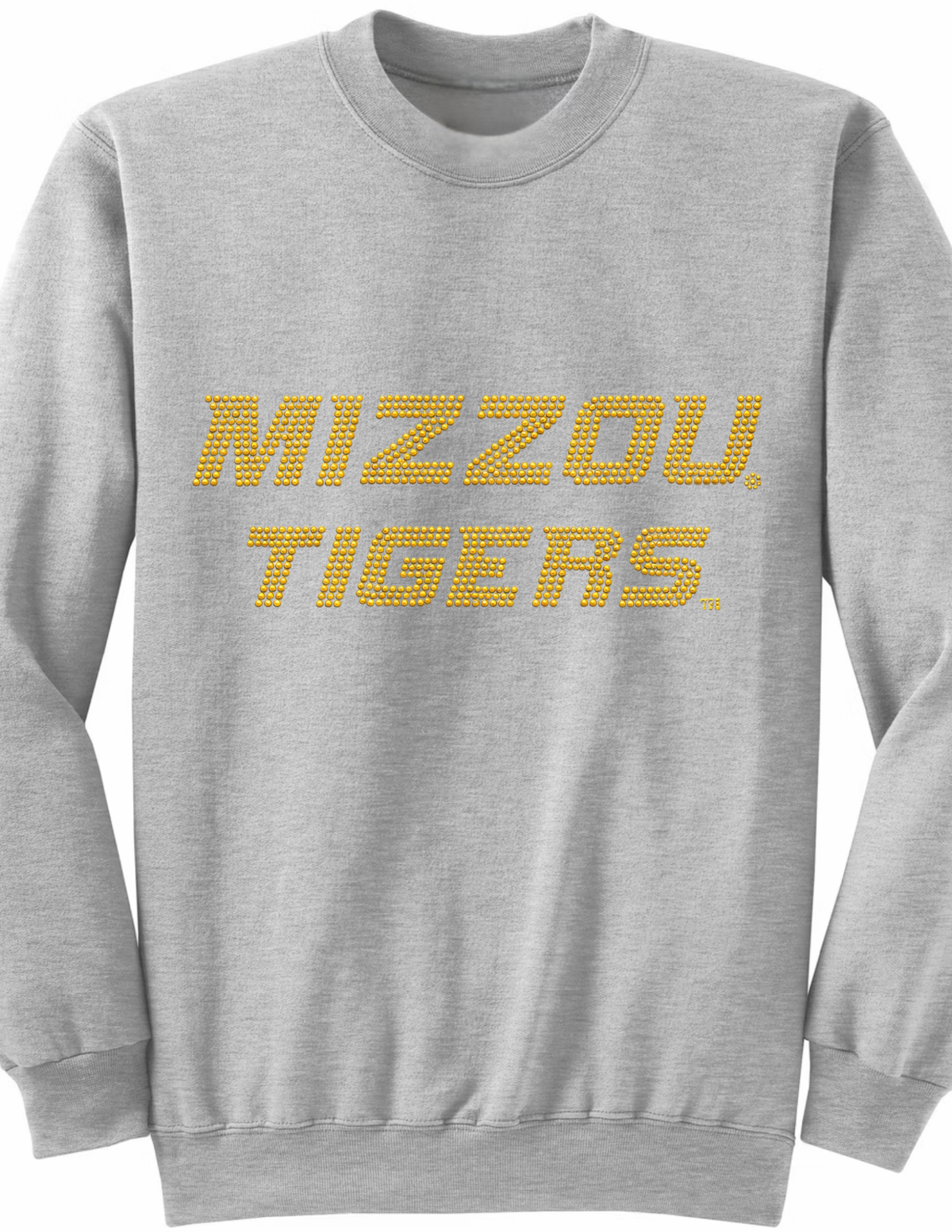 University of Missouri Mizzou Tigers Gray Crewneck Sweatshirt