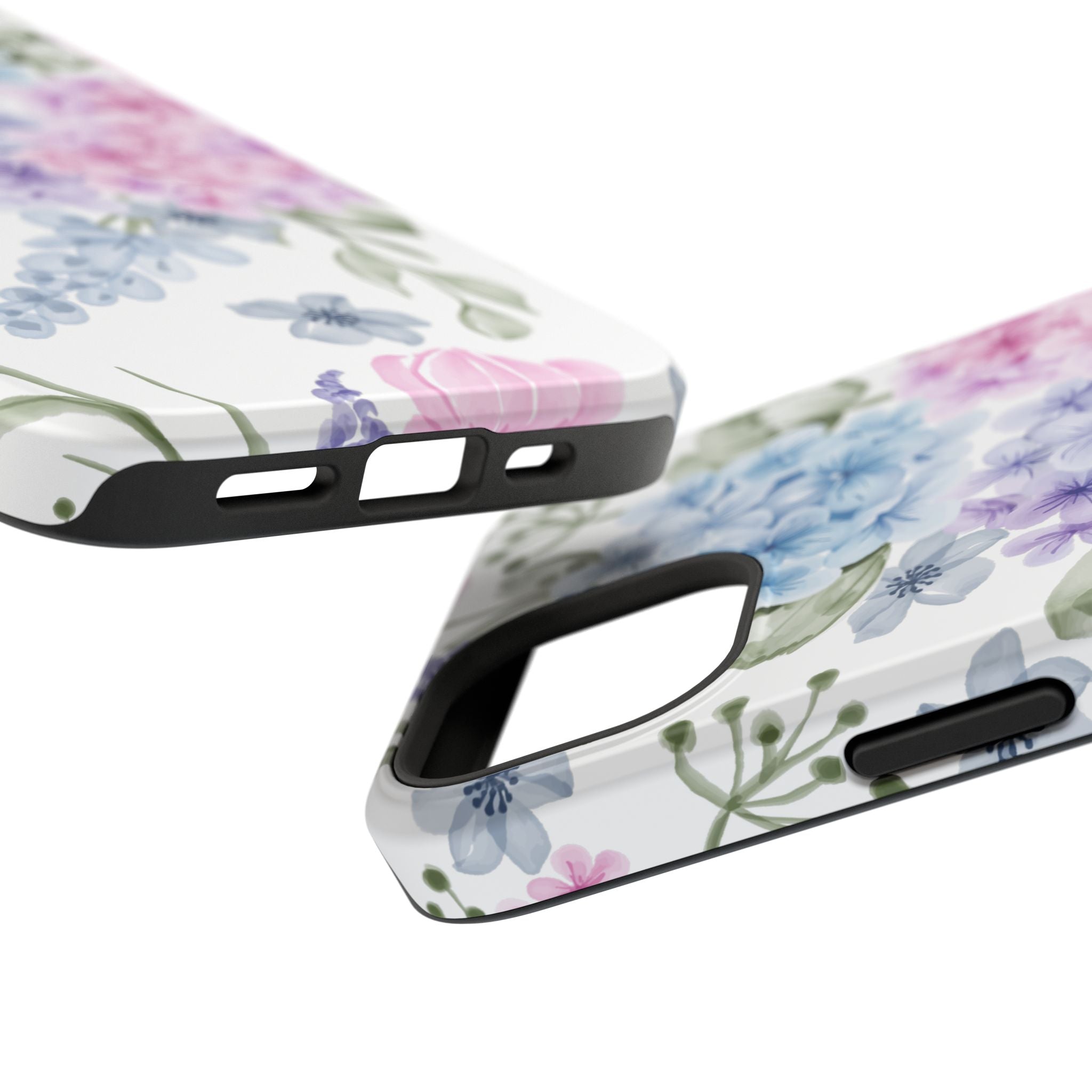 Customizable: Floral Hydrangea Impact-Resistant Phone Case