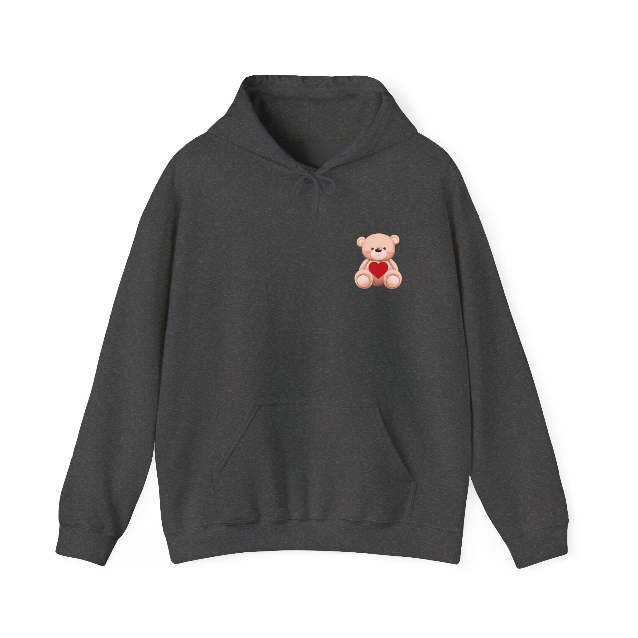 Customizable: Bear Heart Hoodie - Personalizable School Spirit Apparel