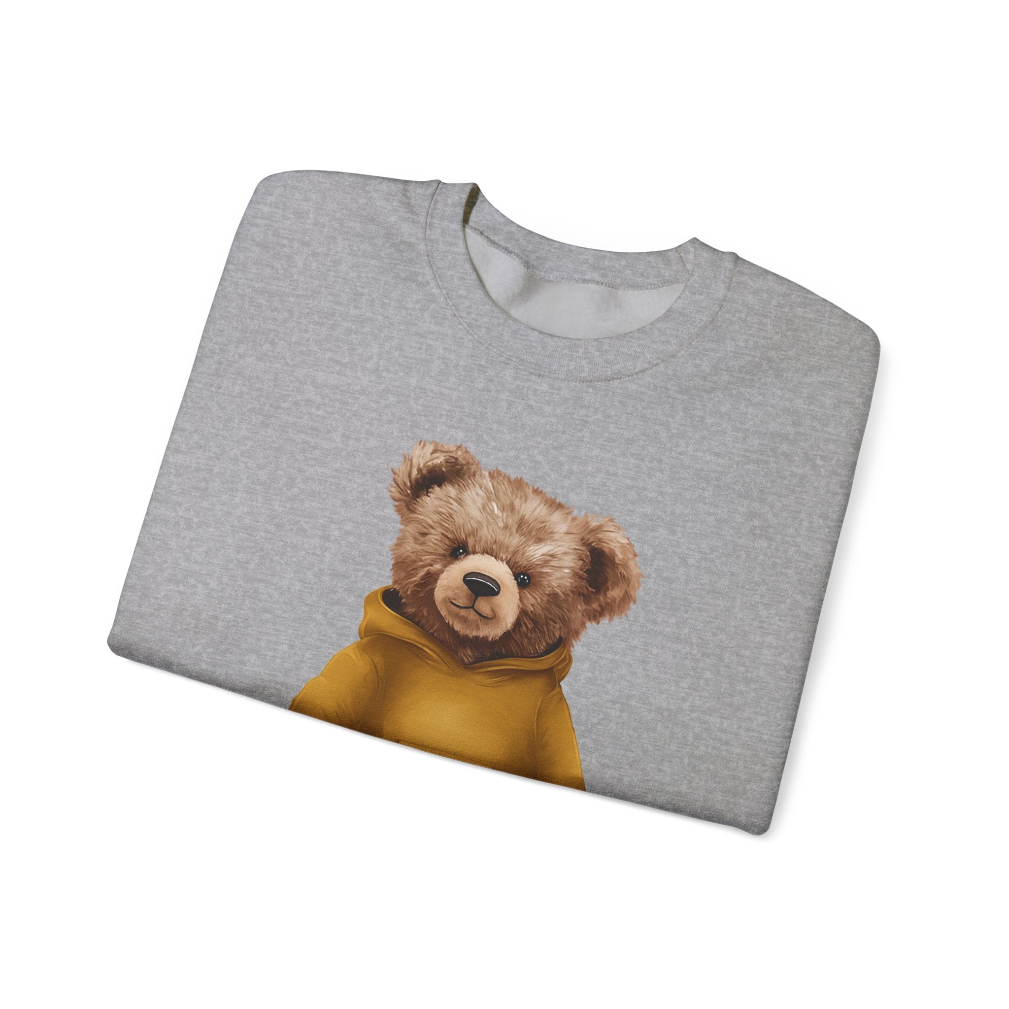 Customizable Bear with Gold Hoodie Crewneck