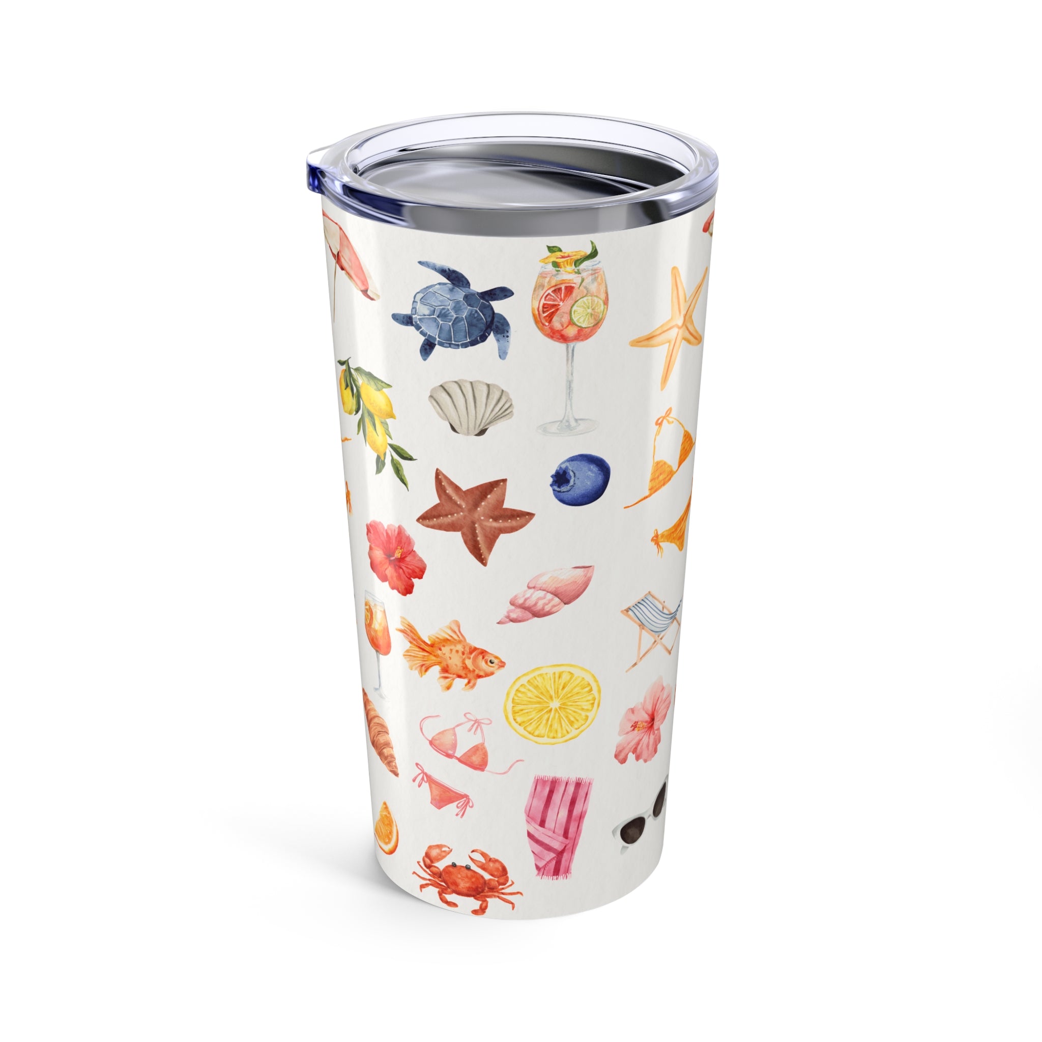 Customizable: Tropical Tumbler 20oz | Summer Drinkware, Beach Vibes, Travel Mug, Floral Insulated Cup, Gift for Her