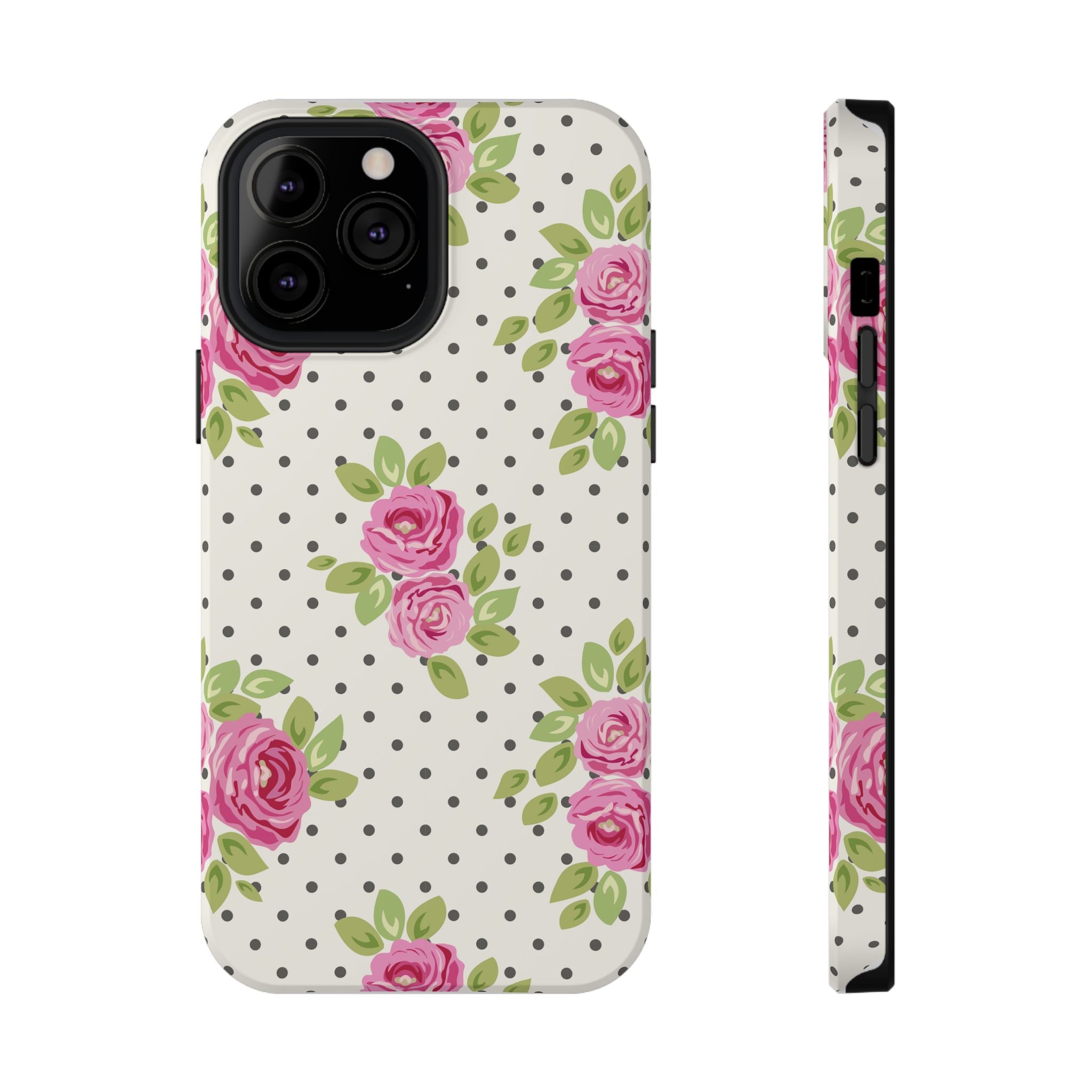Customizable: Floral Polka Dot Phone Case