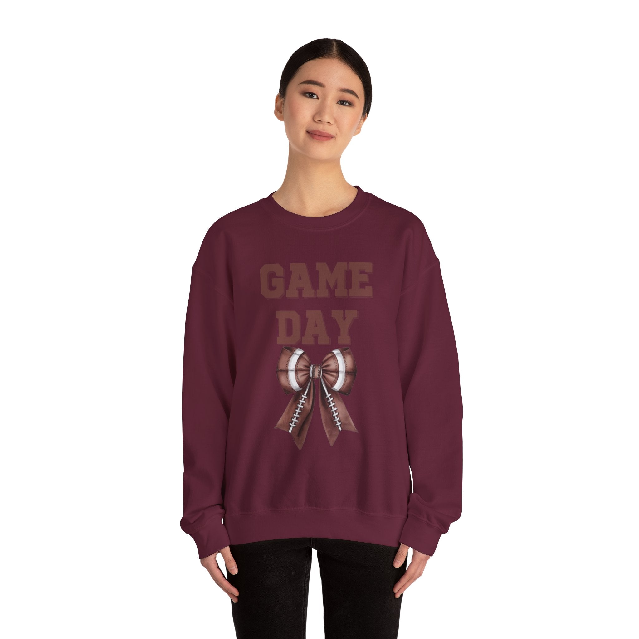 Customizable Brown Game Day Sweatshirt, Sports Apparel, Tailgate Fashion