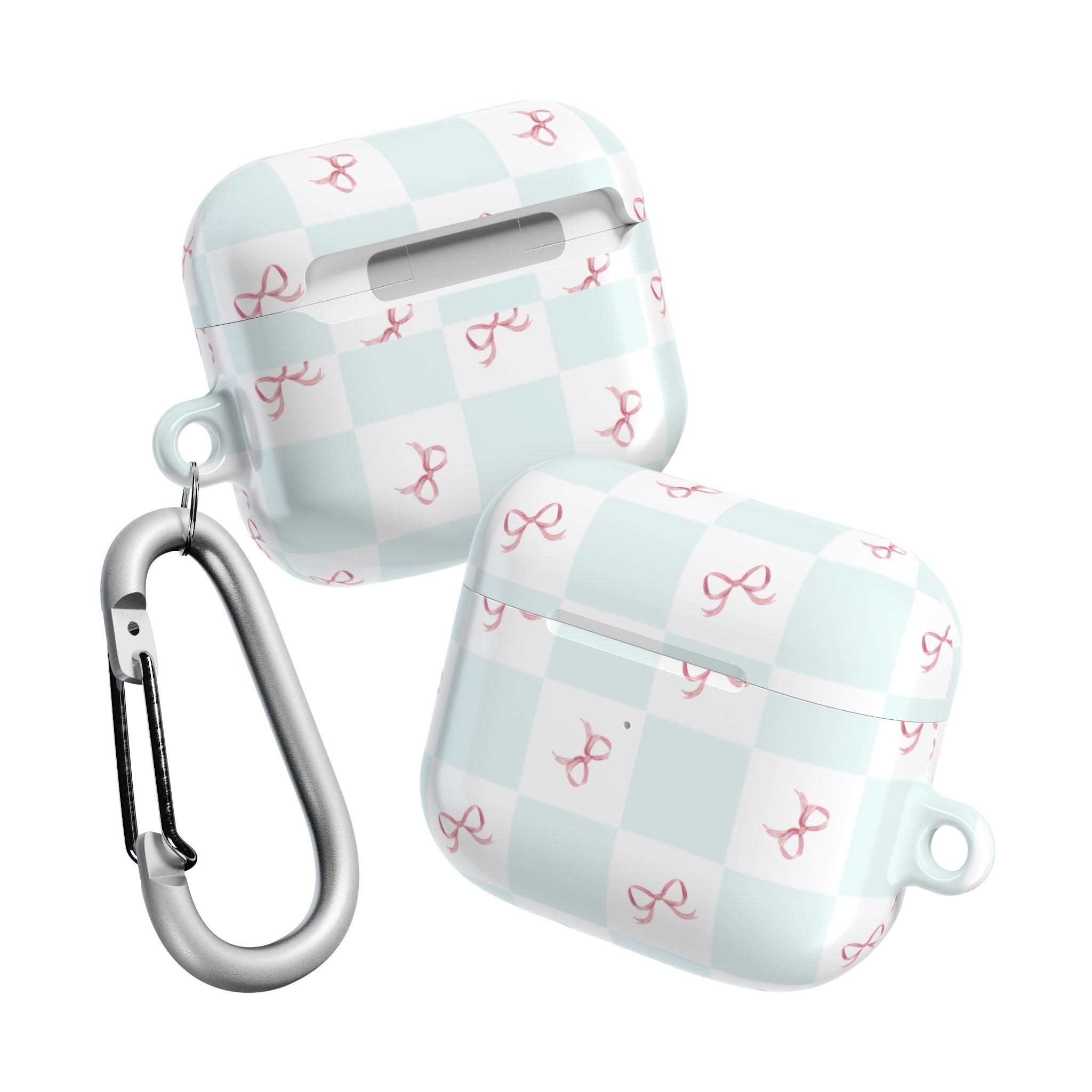 Customizable: Chic AirPod Case with Pink Ribbon Design, Trendy AirPod Case