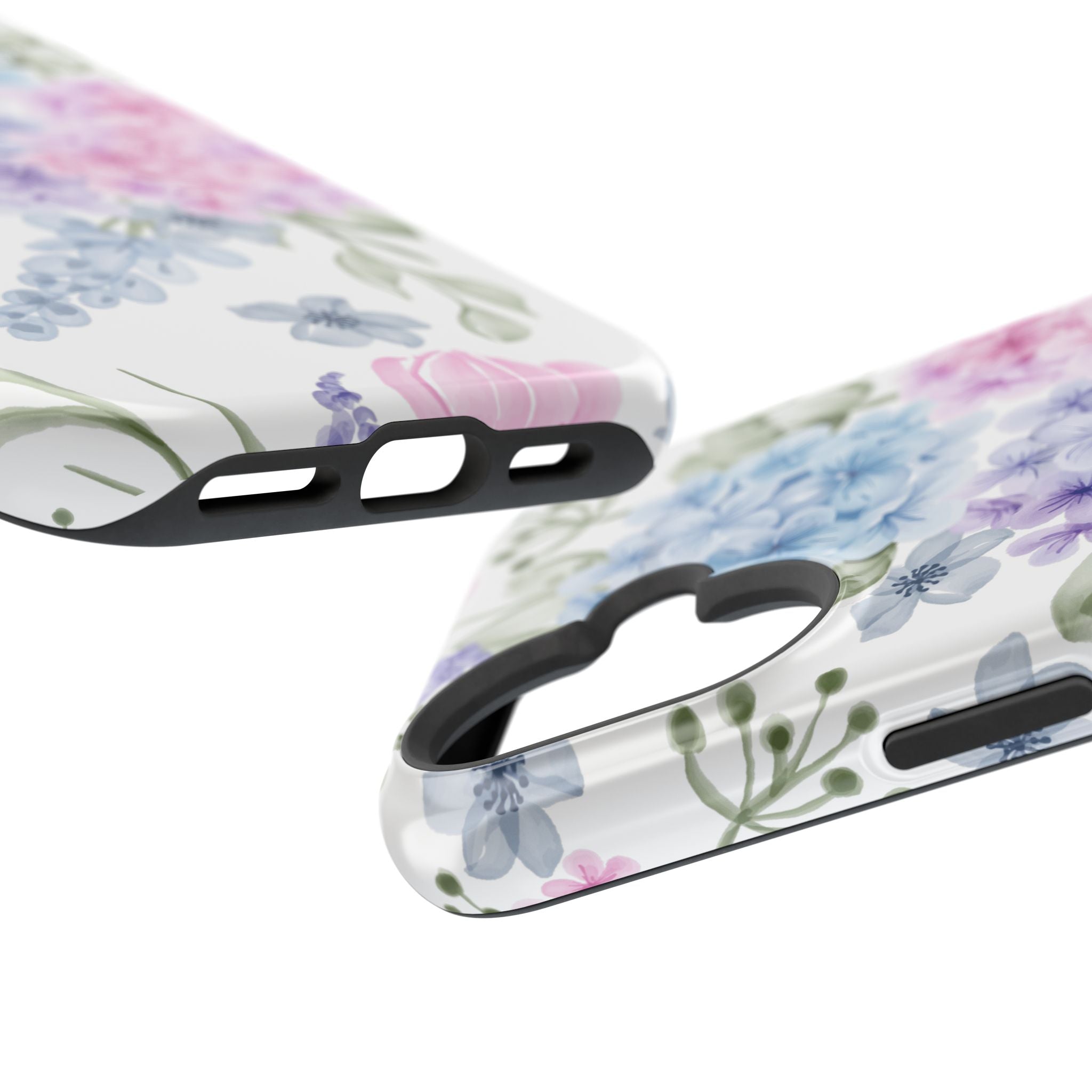 Customizable: Floral Hydrangea Impact-Resistant Phone Case