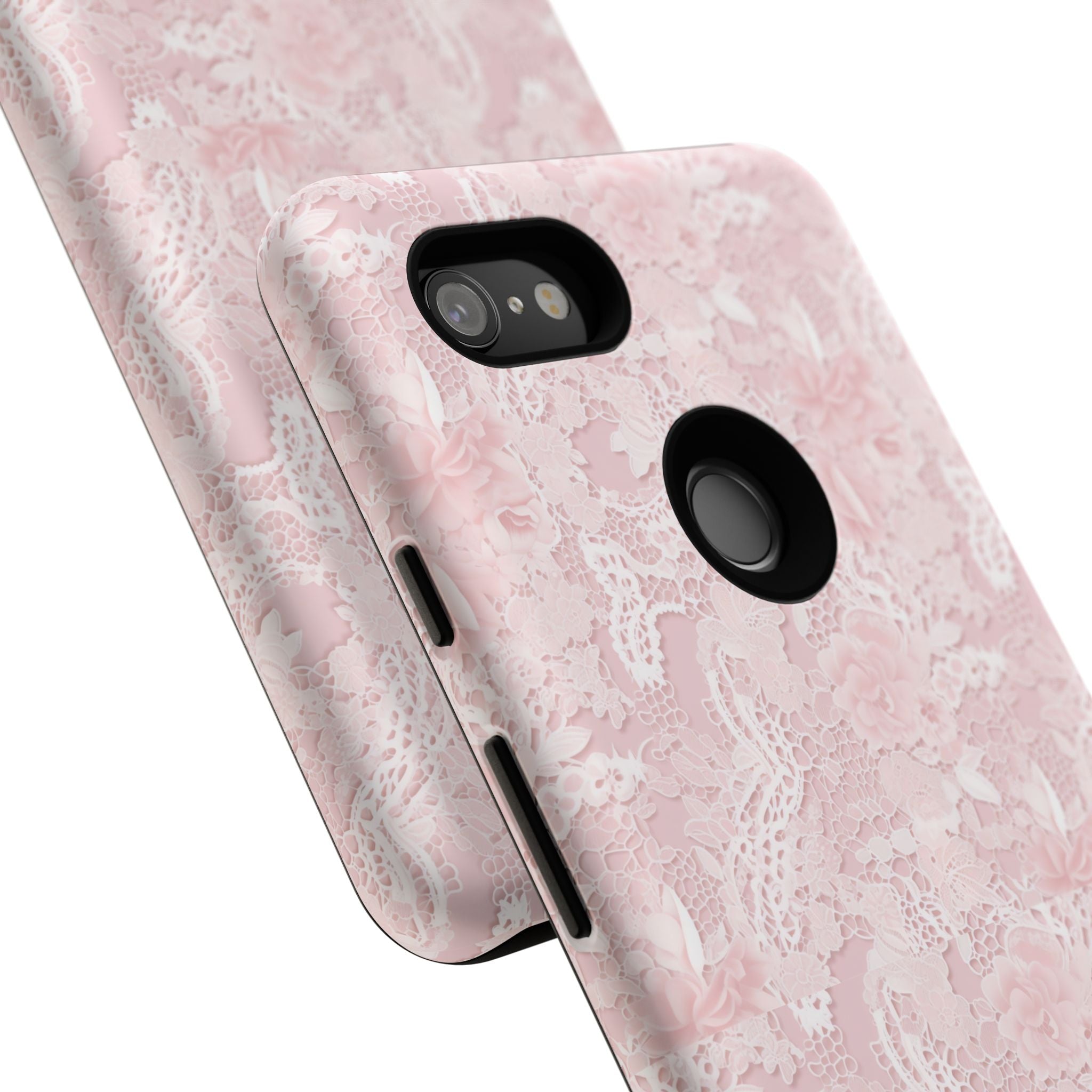 Customizable: Pink Floral Phone Case, Stylish Tough Cases, Unique Gift for Her, Cute Phone Accessories, Floral Tech Cover