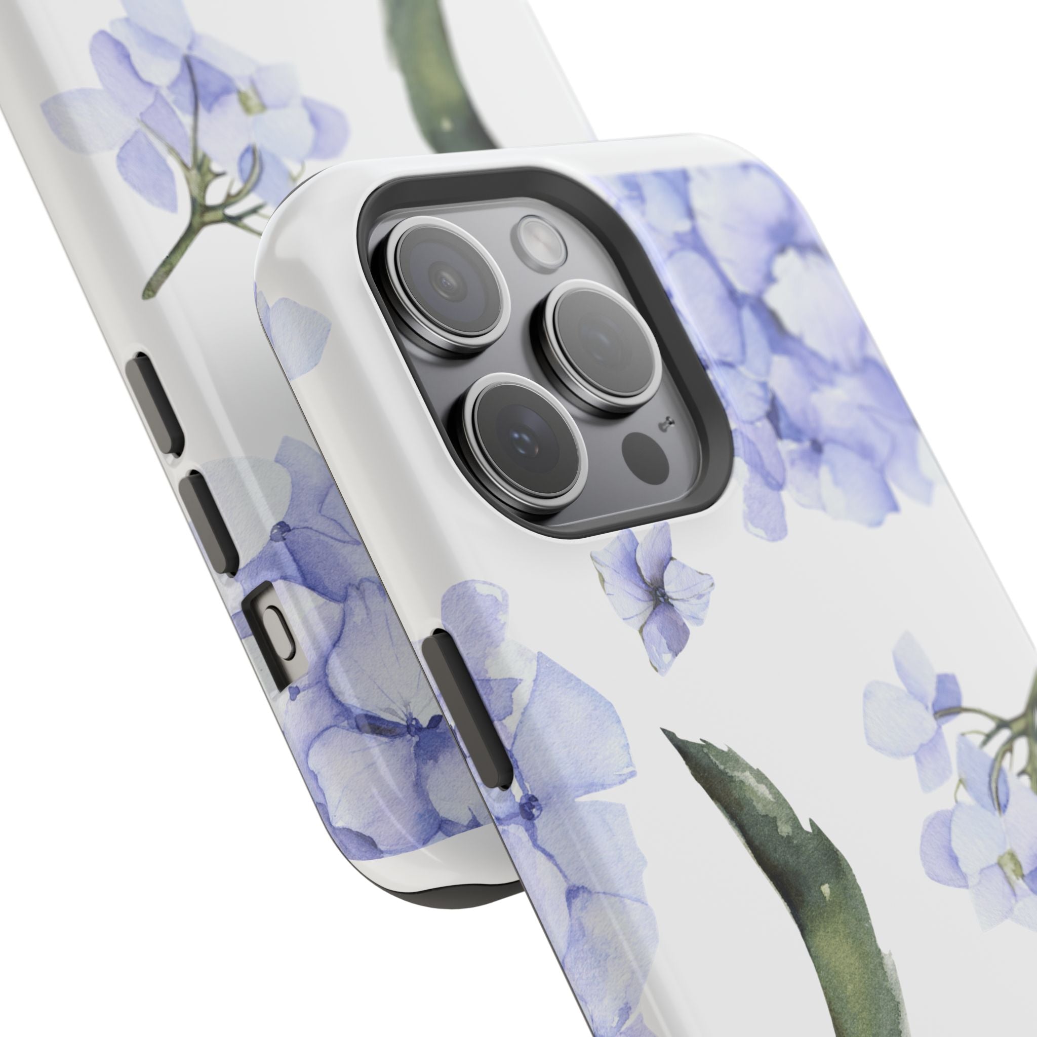 Customizable: Floral Purple Hydrangea Impact-Resistant Phone Case