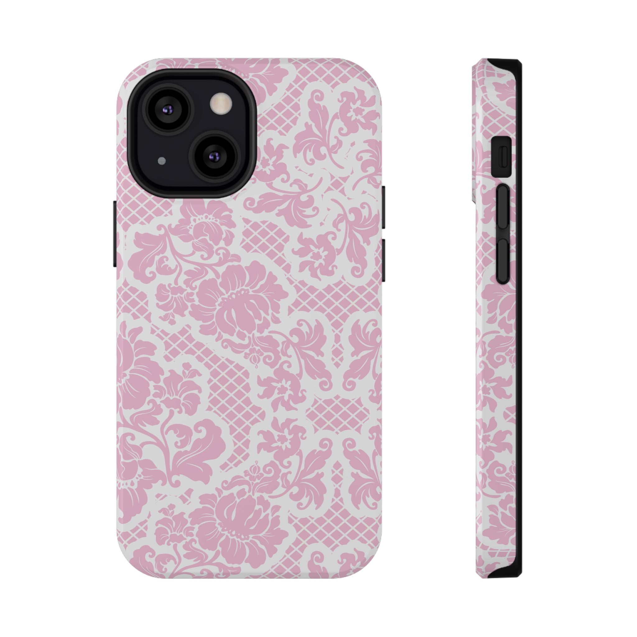 Customizable: Pink Lace Inspired Elegantly Chic Impact-Resistant Case