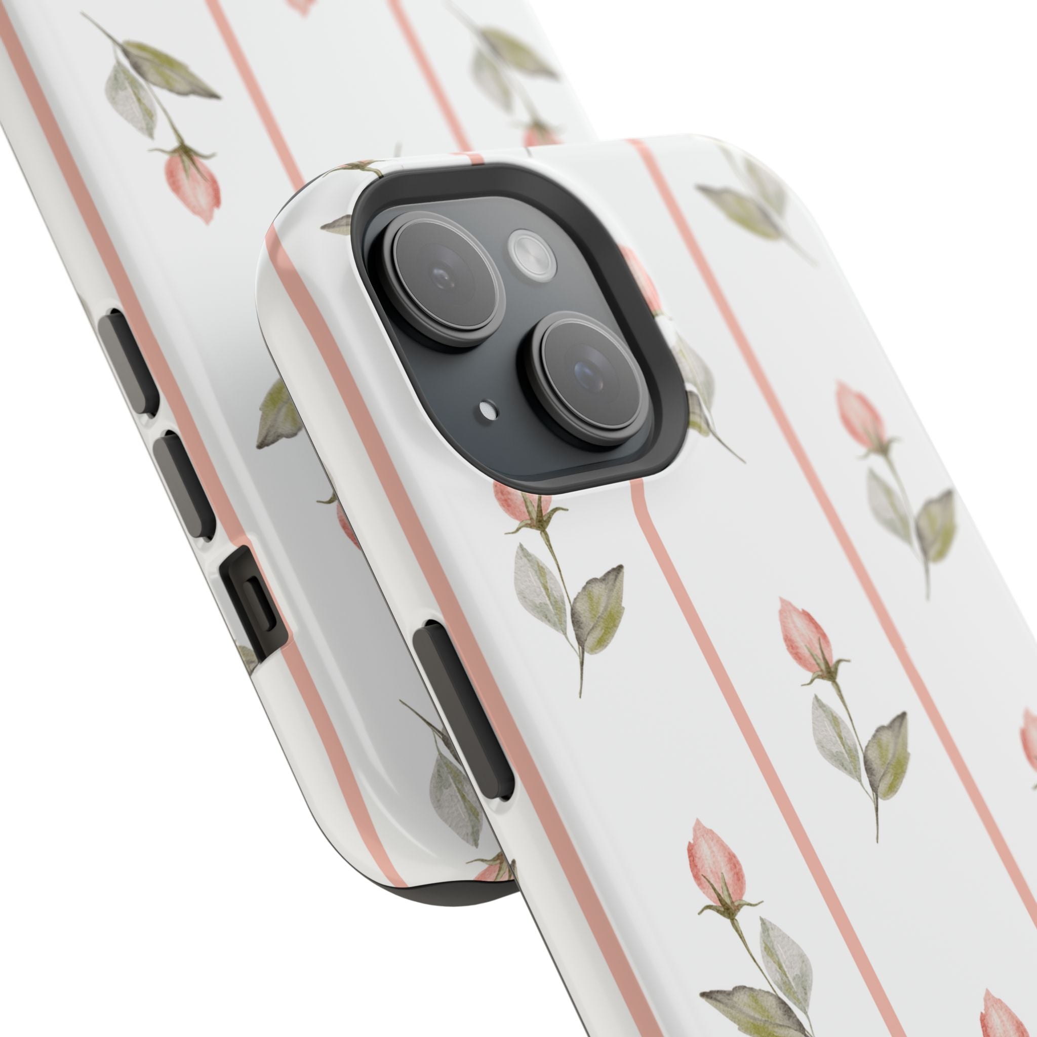 Customizable: Floral Impact-Resistant Phone Case, Chic Phone Cover