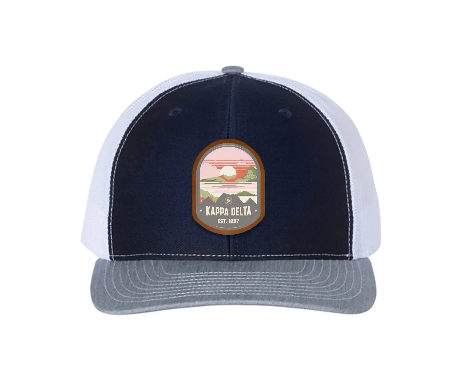 Kappa Delta Richardson 112 UV Print Leatherette Patch Trucker Hat - Ventura