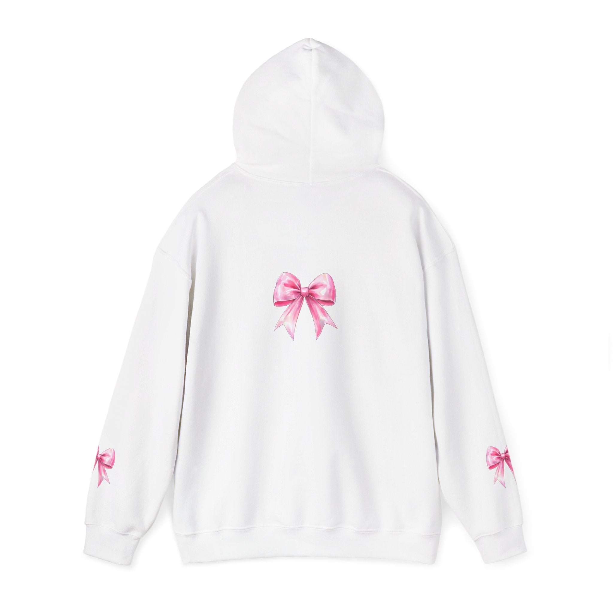 Cheerful Bow Hoodie - Perfect for Cheerleaders, Team Spirit, Dance, Everyday Wear, Gift for Coaches, Cheer Events