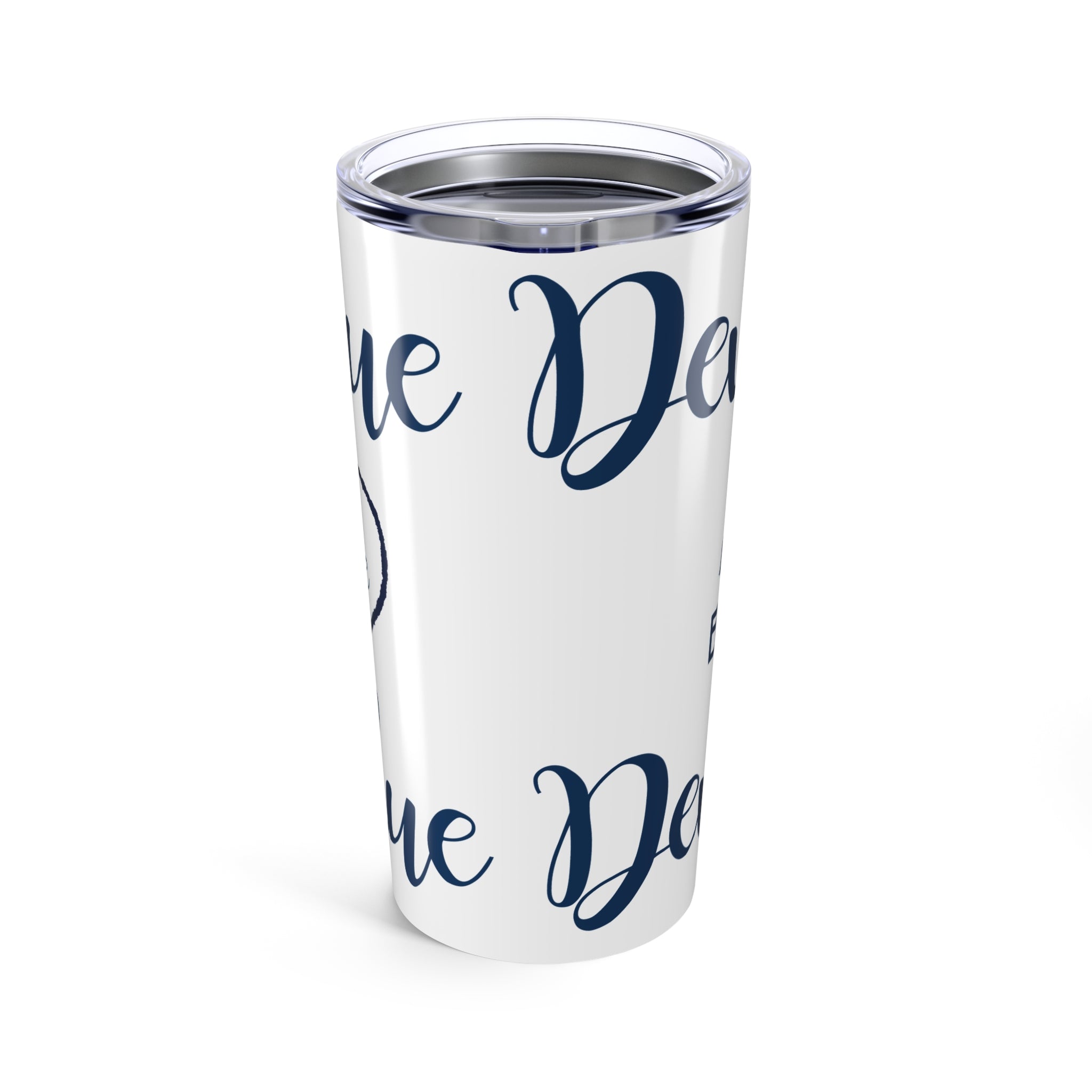 Duke Stylish 20oz Tumbler with Custom Monogram/Name, Perfect for Coffee Lovers, Great Gift for Birthdays, College Acceptance, College Gift