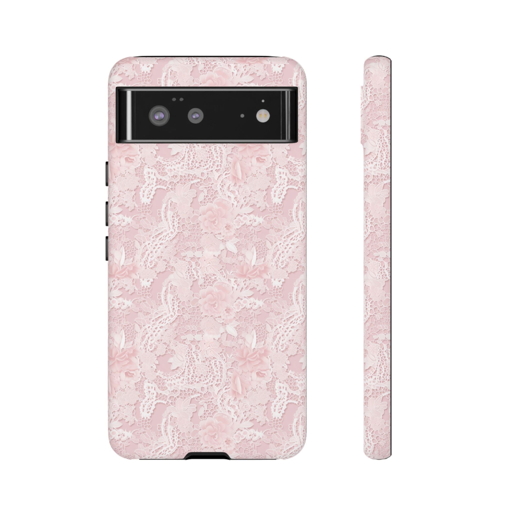 Customizable: Pink Floral Phone Case, Stylish Tough Cases, Unique Gift for Her, Cute Phone Accessories, Floral Tech Cover