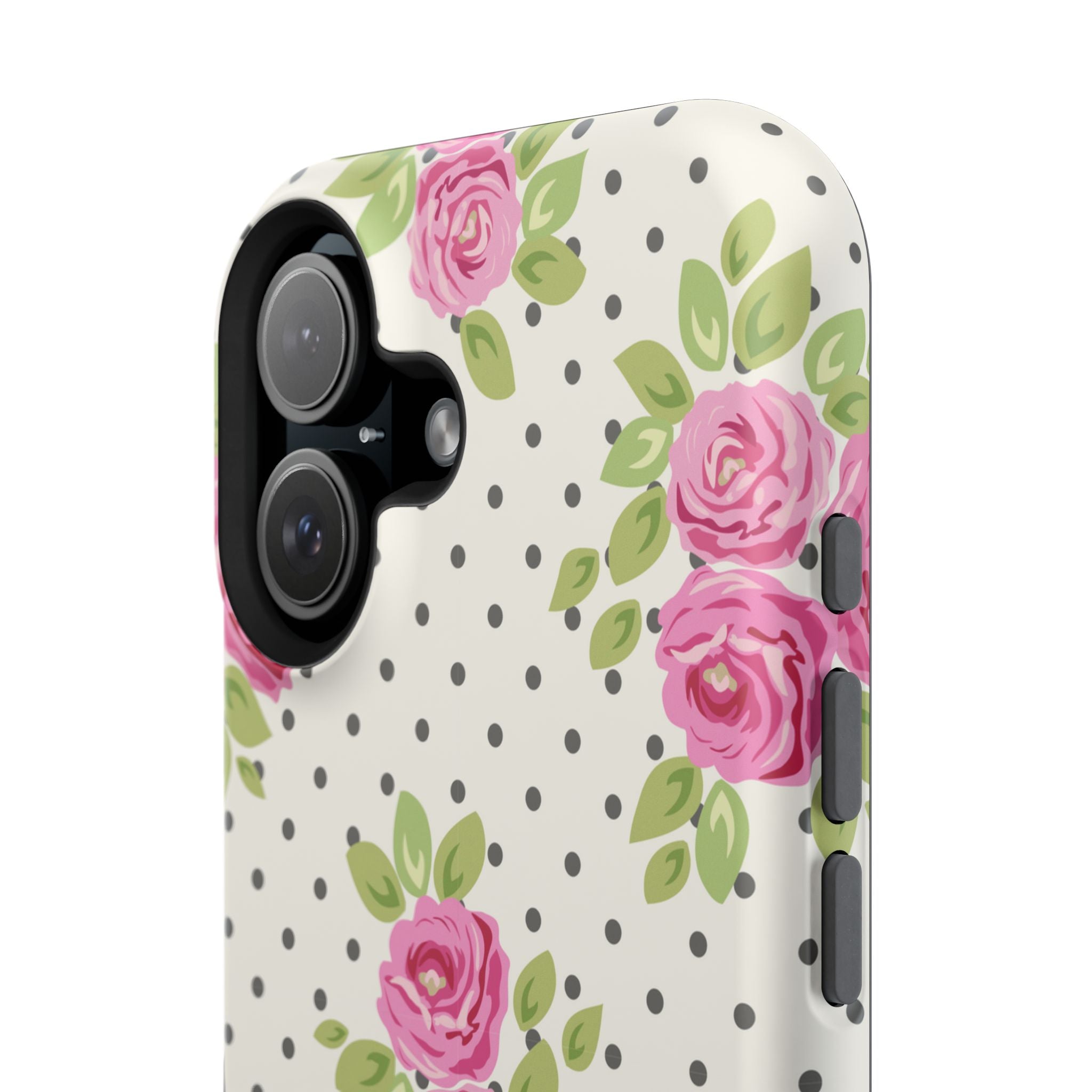 Customizable: Floral Polka Dot Phone Case